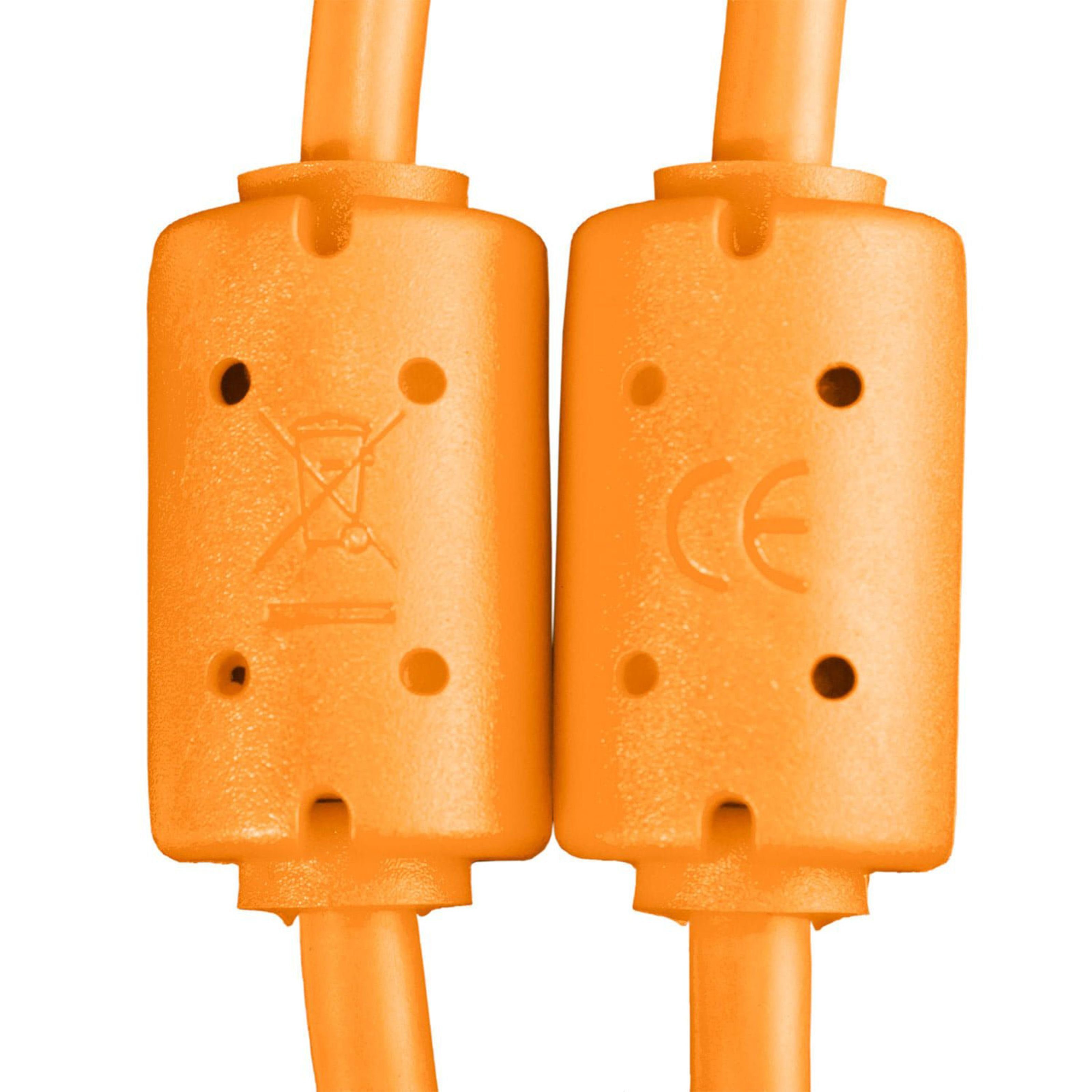 UDG Audio-Kabel, USB 2.0 C-B Orange Straight 1,5 m (U96001OR) - Kabel für DJs