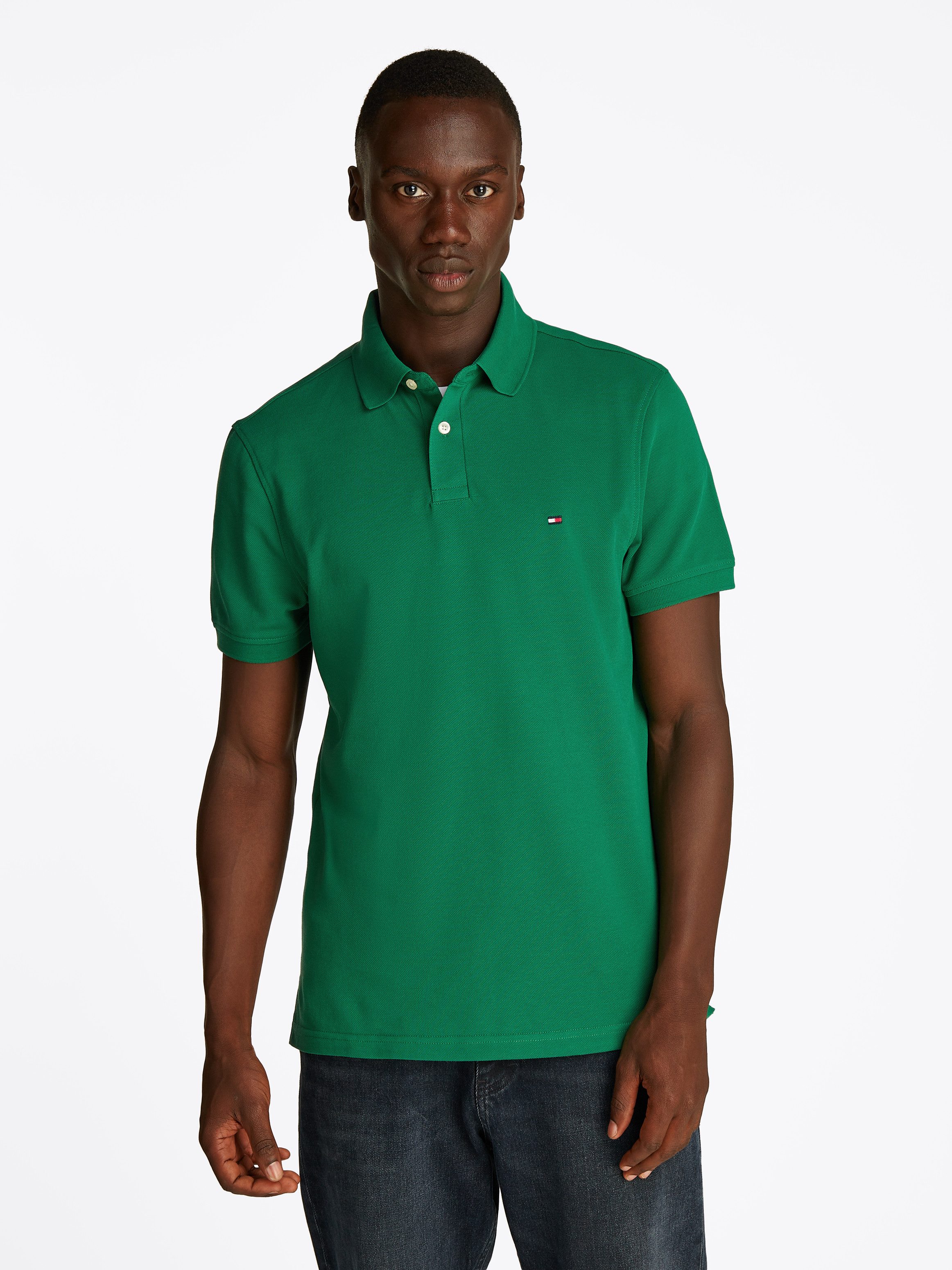 Tommy Hilfiger Poloshirt 1985 REGULAR POLO mit Tommy Hilfiger Kontraststreifen innen am Kragen