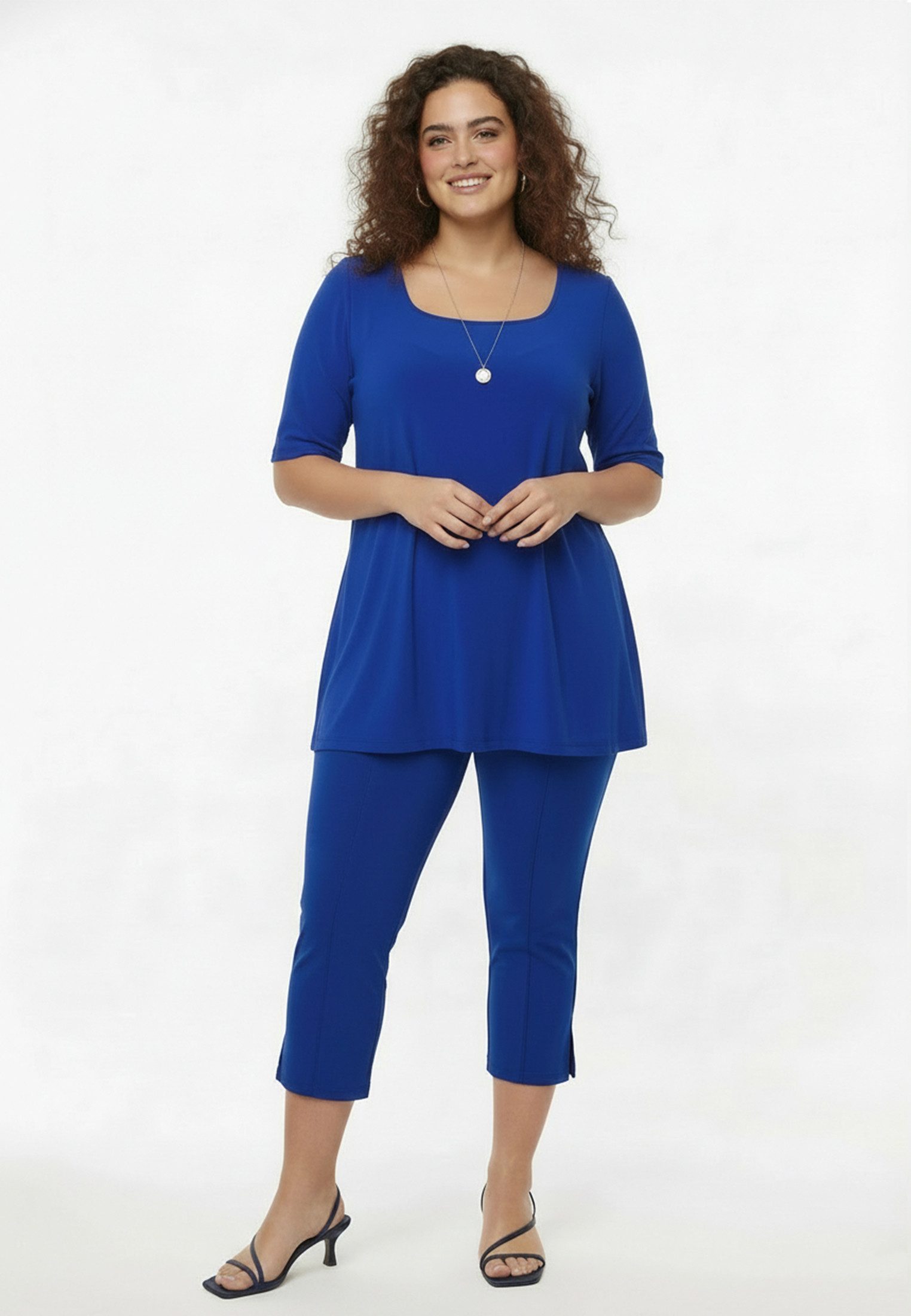 YOEK Bermudas Damen Culotte mit einem elastischen Bund