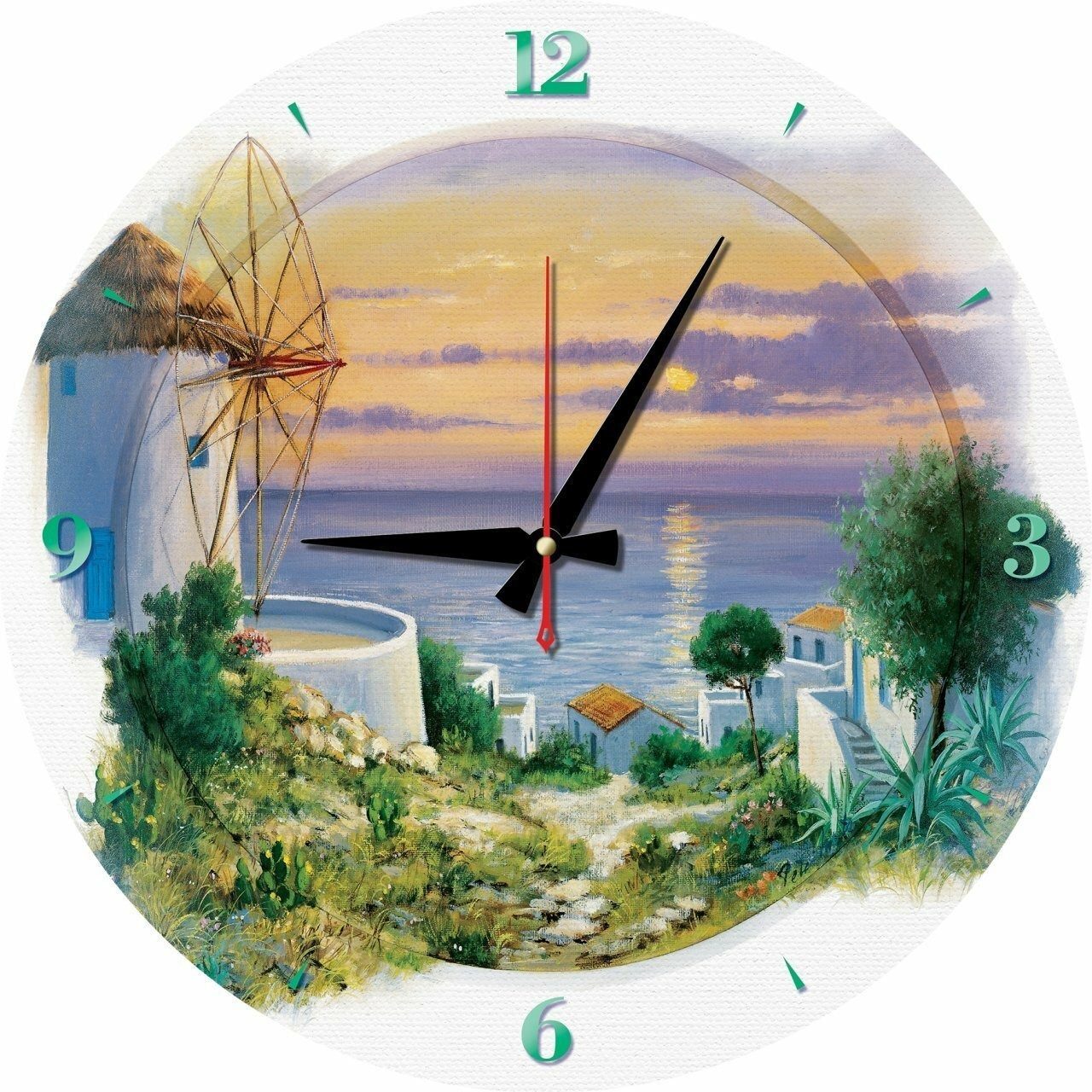 ART PUZZLE Puzzle ART PUZZLE Puzzle Uhr Abend am Ägäischen Meer, Puzzleteile