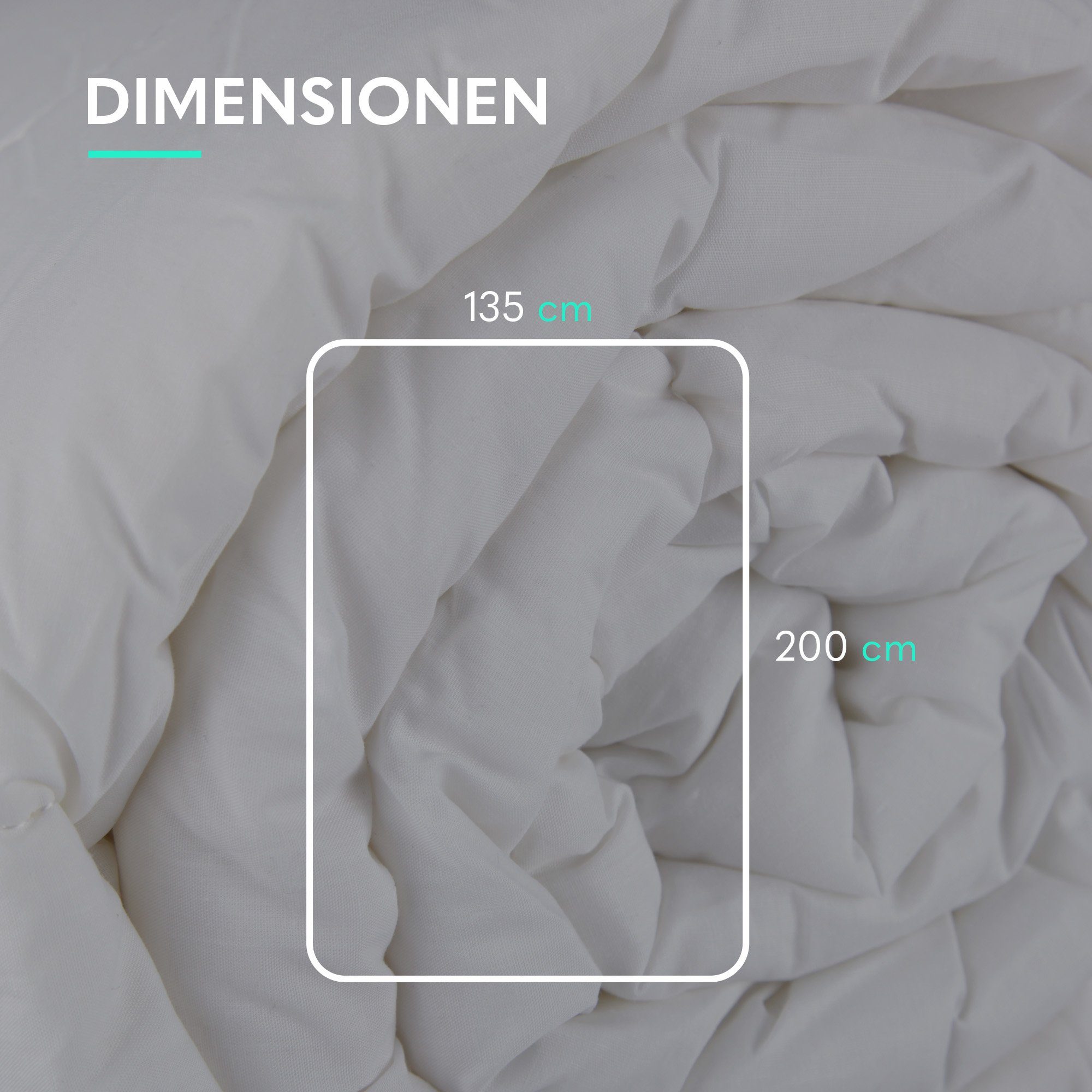 Bestlivings Steppbett + Kopfkissen Cooling, Füllung: Steppdecke, Bezug: Baumwolle, Hochwertige Bettdecke mit kühlenden Bezug - 135x200cm