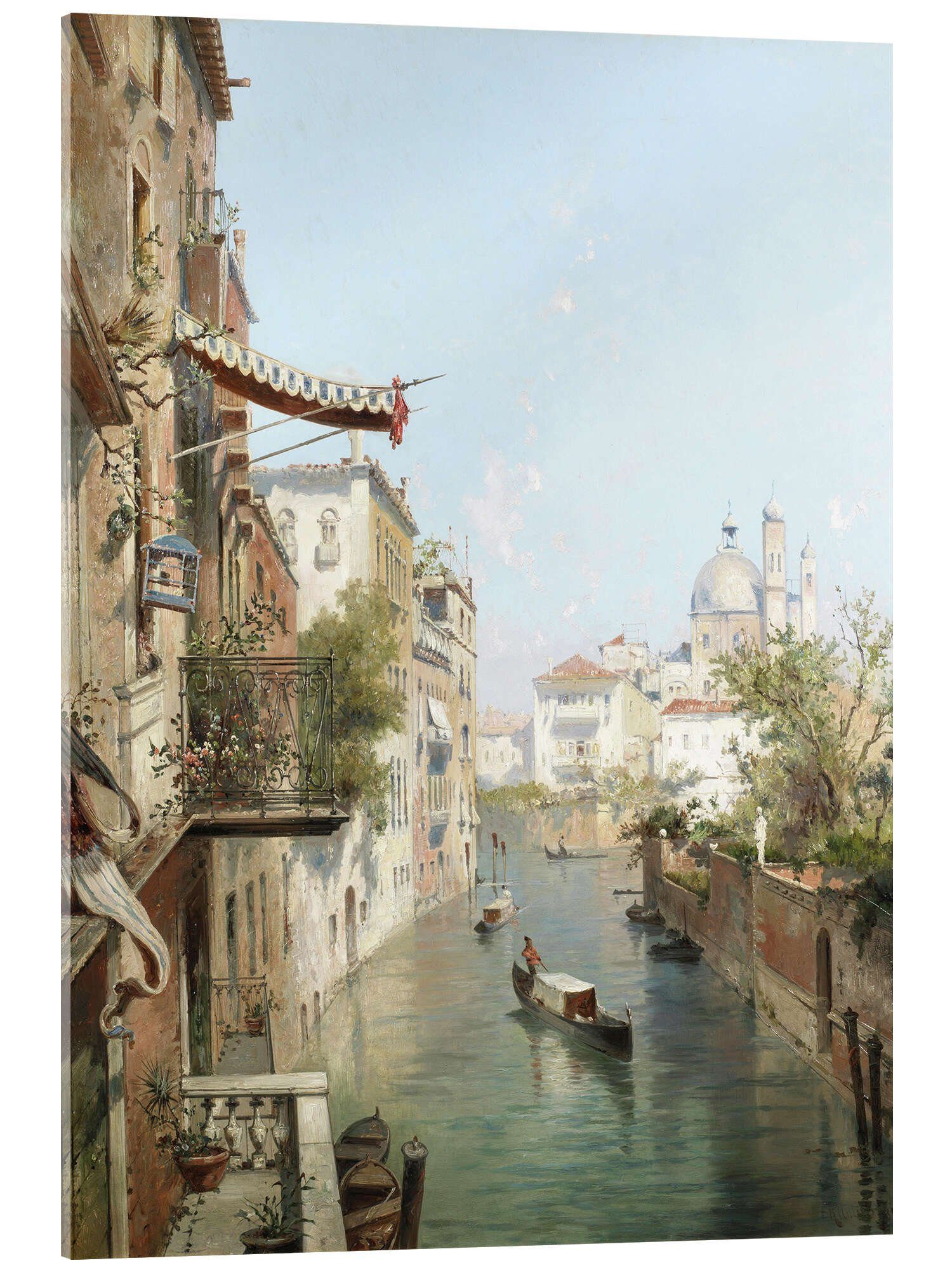 Posterlounge Wandbild Canale San Barnaba, Venedig, Franz Richard Unterberger, erhältlich als Poster, Leinwandbild, Wandsticker oder Acrylglasbild