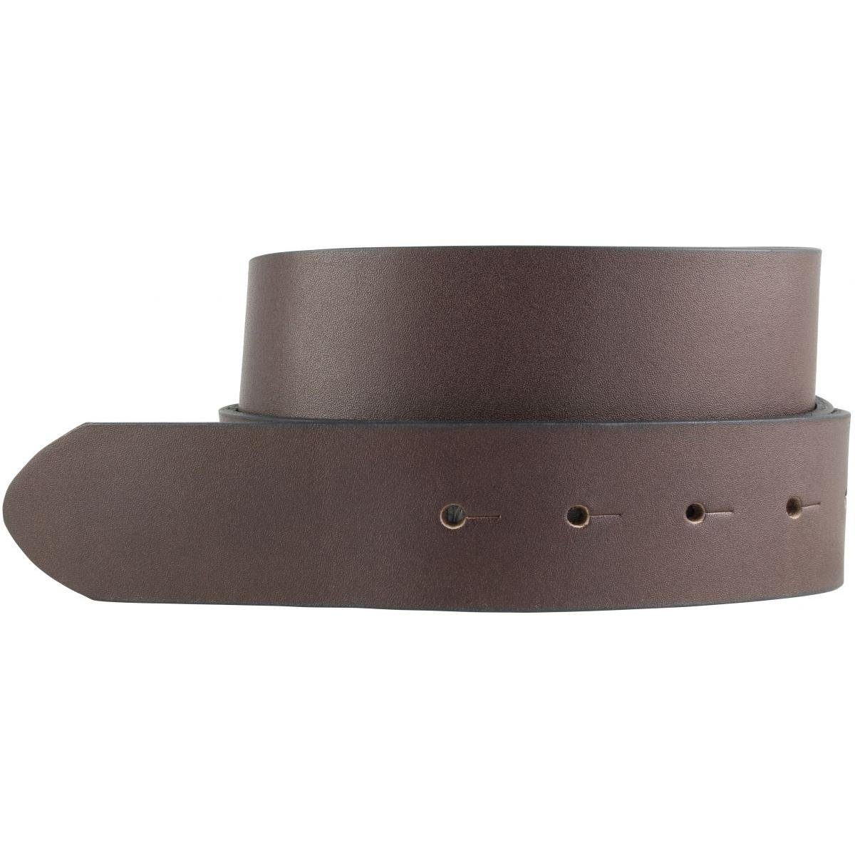 Ledergürtel Überlängen-Gürtel aus Vollrindleder ohne Schnalle 4 cm - 120-180 cm Le