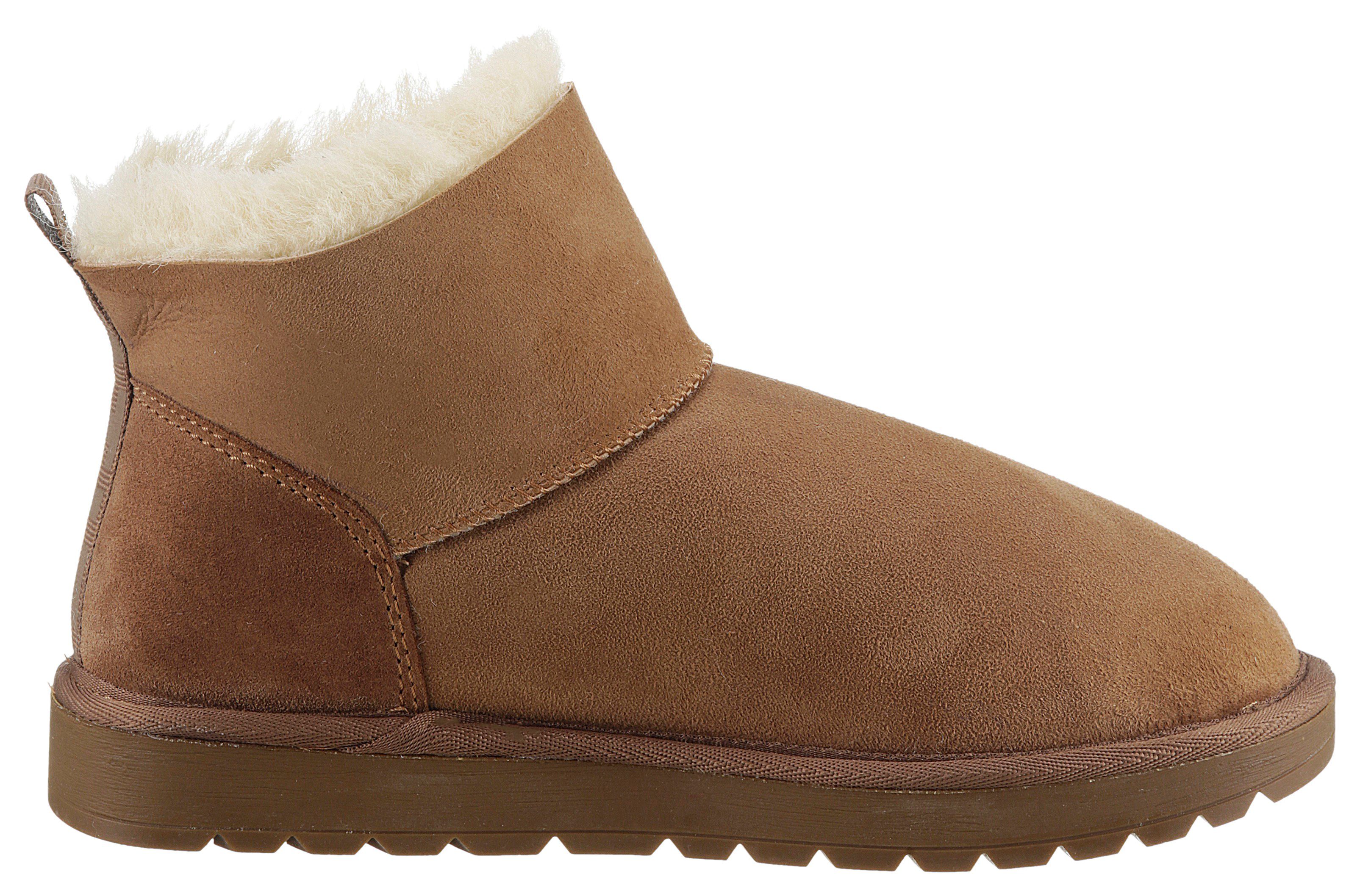 cognac Winterboots Schlupfen zum Tamaris