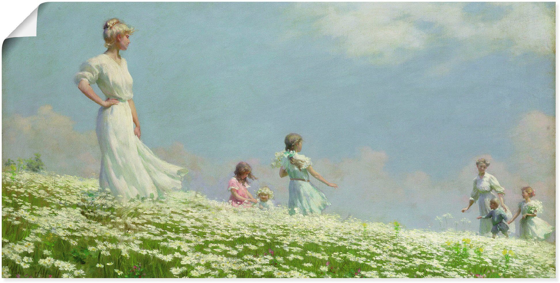 Artland Wandbild Sommer. 1906, Gruppen & Familien (1 St), als Leinwandbild, Poster in verschied. Größen