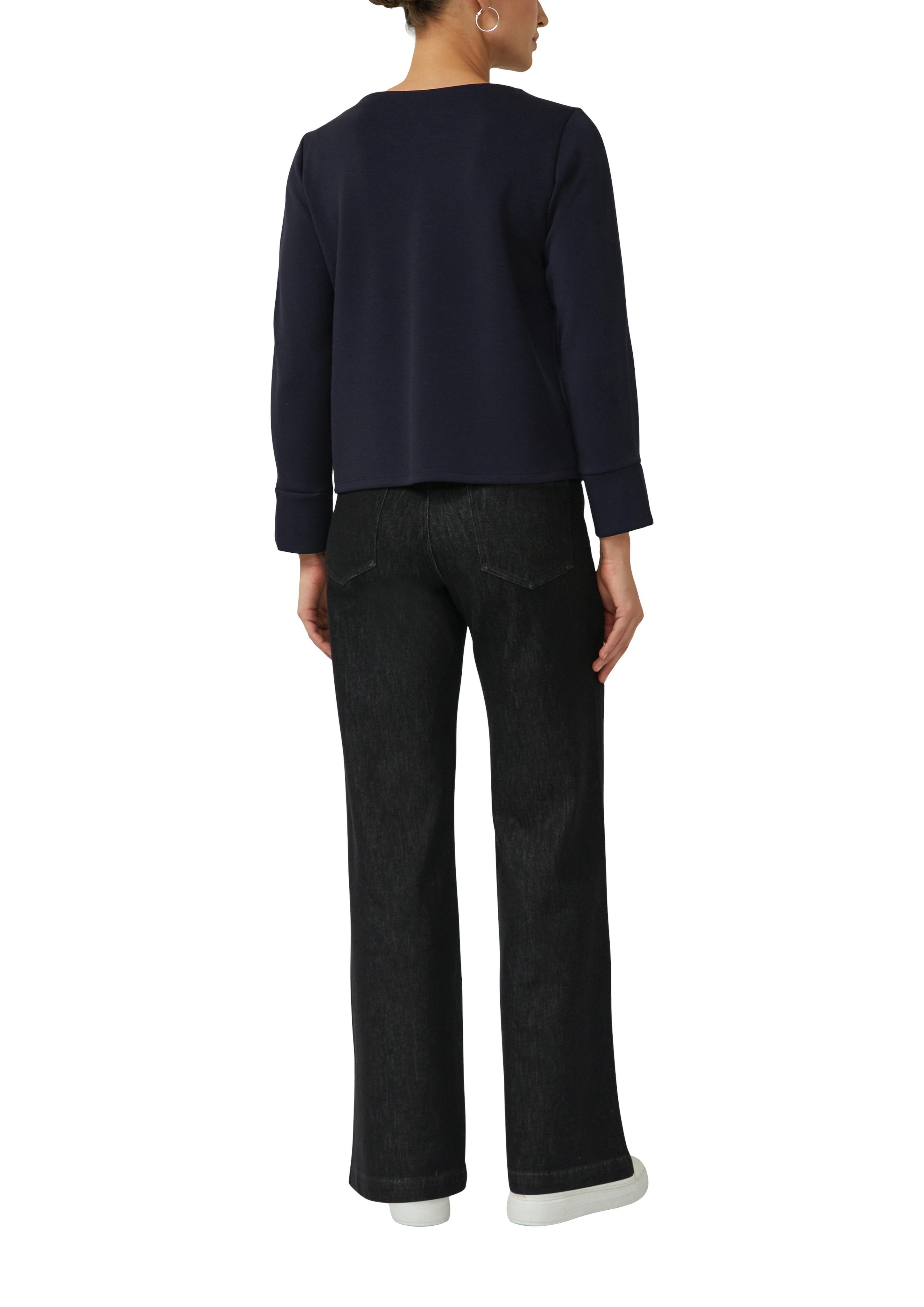 s.Oliver BLACK LABEL Sweatshirt U-Boot Ausschnitt