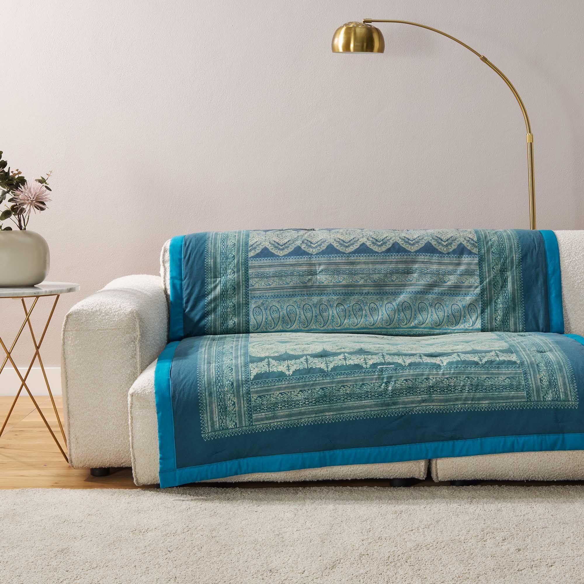 Plaid BRUNELLESCHI, Bassetti, aus Baumwolle mit Paisleymuster