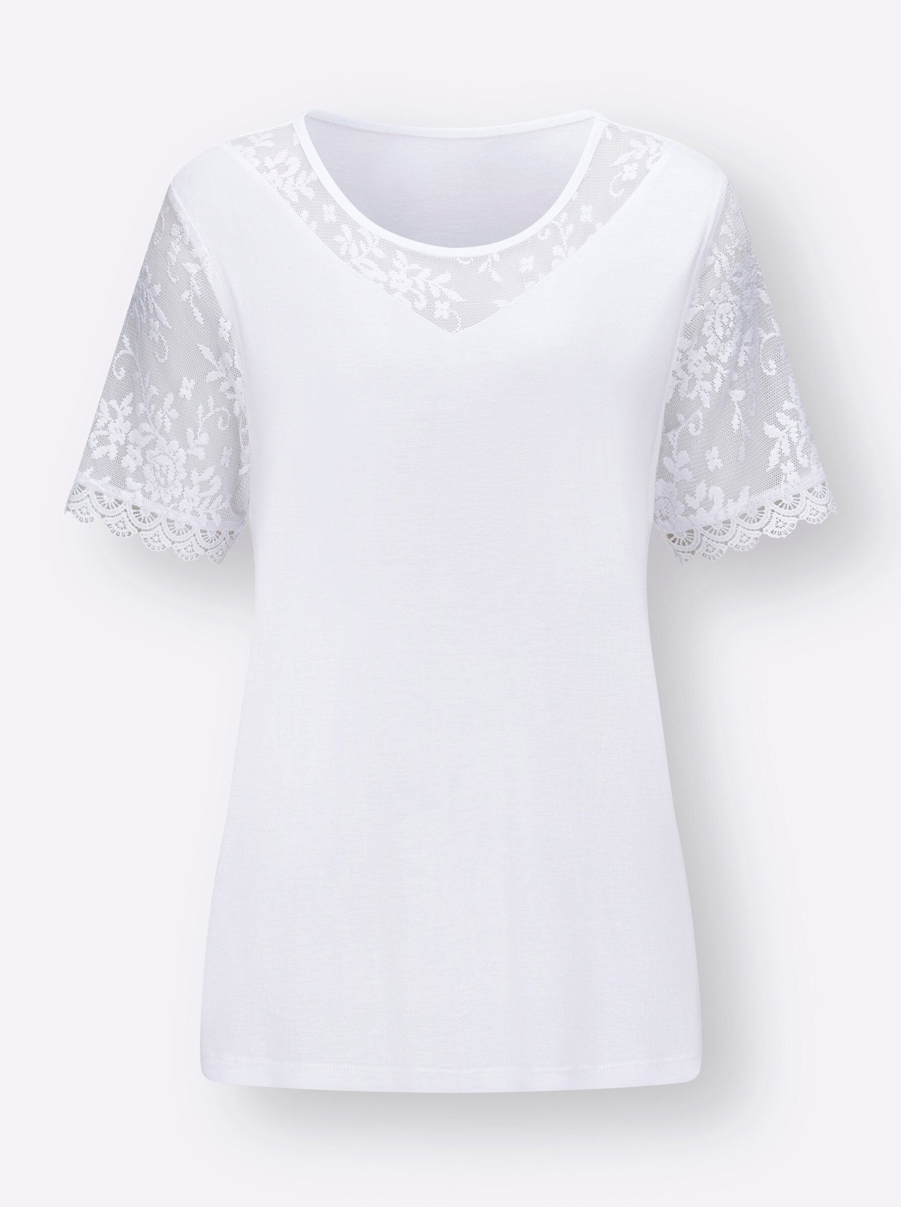 Sieh an! T-Shirt Rundhals-Shirt Kurzarm mit Rundhalsausschnitt – Bild 4 von 4