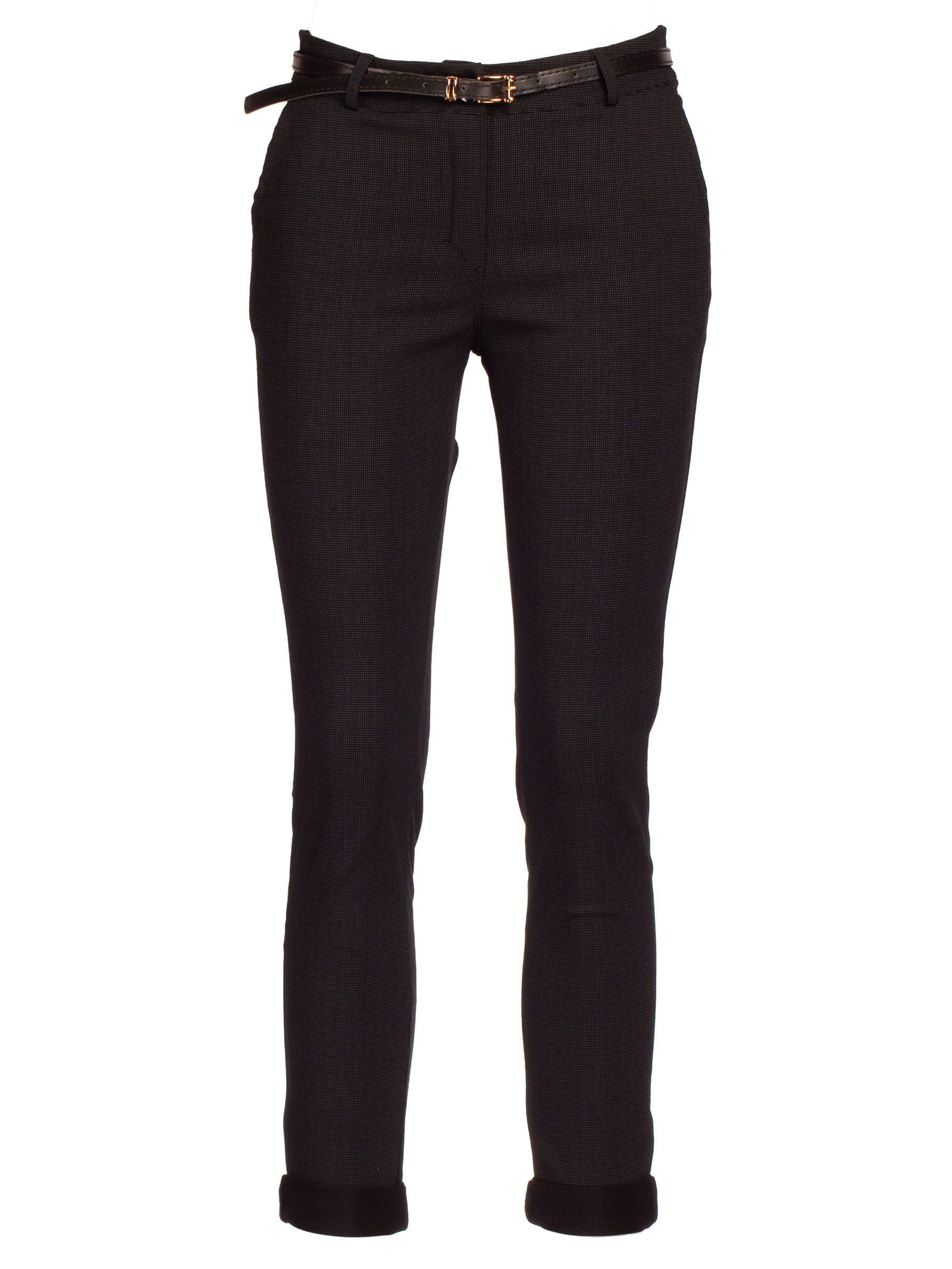 Stoffhose Damen Hose mit kleinen Punkten