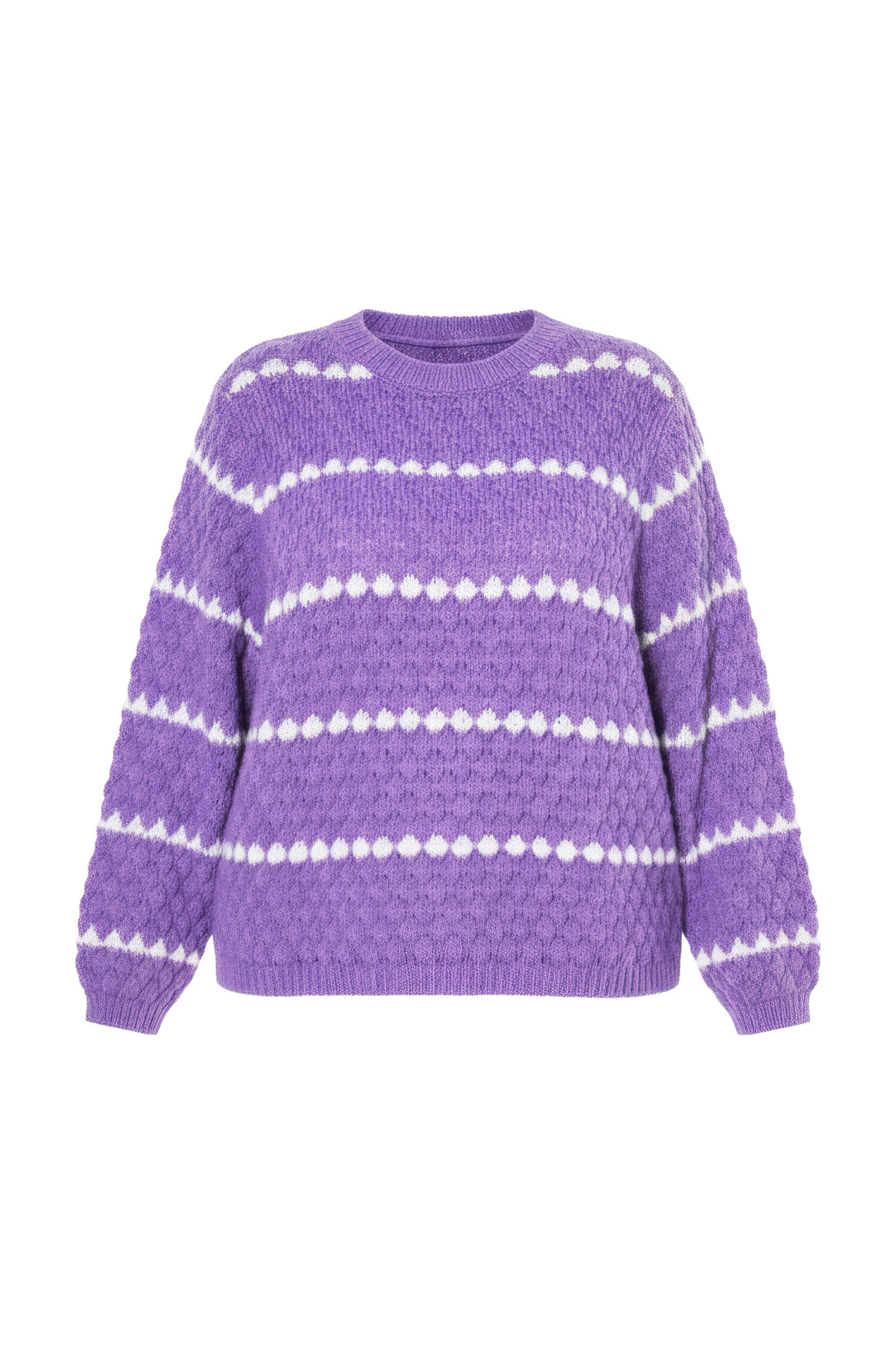 Studio Untold Strickpullover Pullover Boxy Shape Bubble-Struktur günstig online kaufen