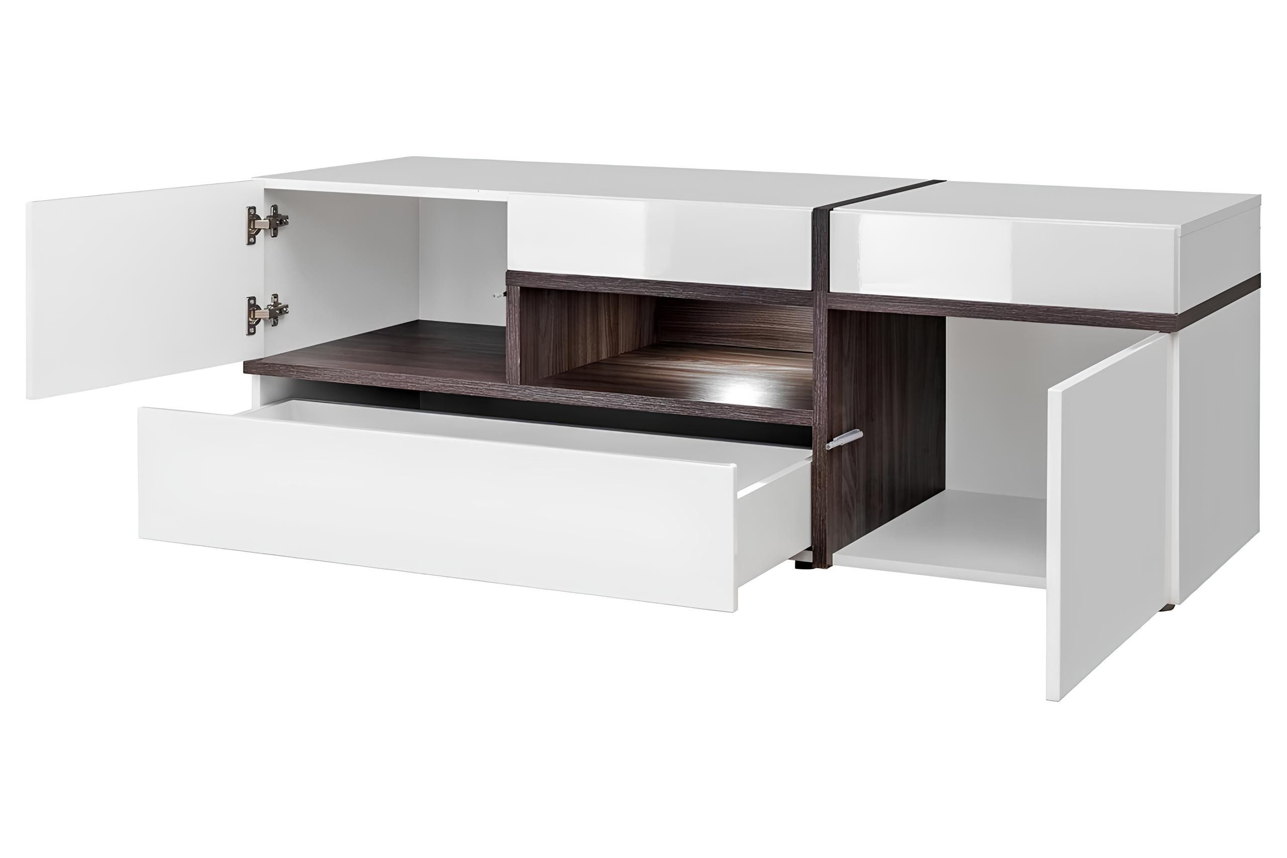 Xlmoebel Wohnwand 5-teiliges TV-Ständer Set aus Holz für modernes Wohnzimmer, (5-St), Made in Europa
