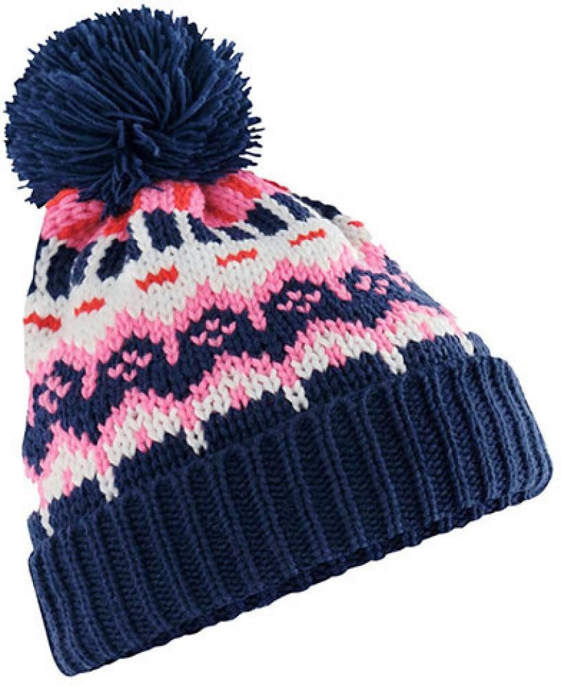 Outdoorhut Retro Ski Beanie Bommelmütze unisex