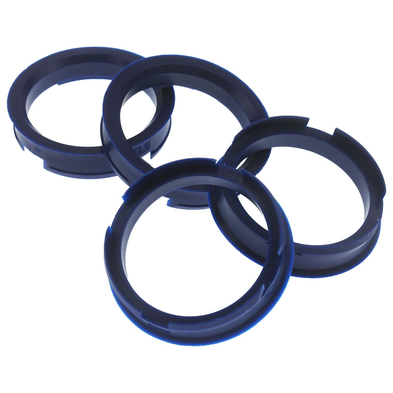 RKC Reifenstift 4x Zentrierringe Dunkelblau Felgen Ringe Made in Germany, Maße: 72,6 x 60,1 mm