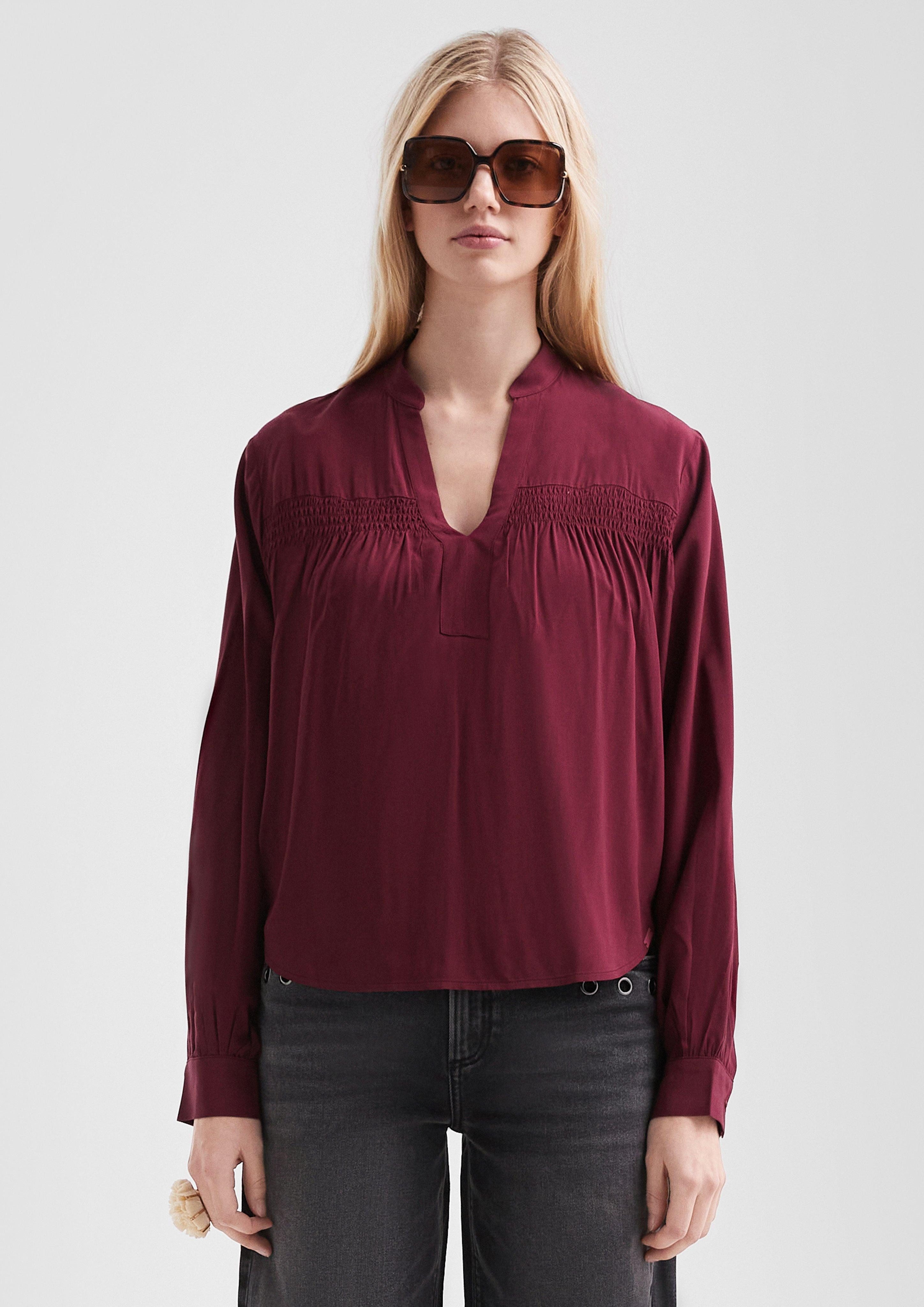 QS Langarmbluse Feminine Bluse aus Viskose günstig online kaufen