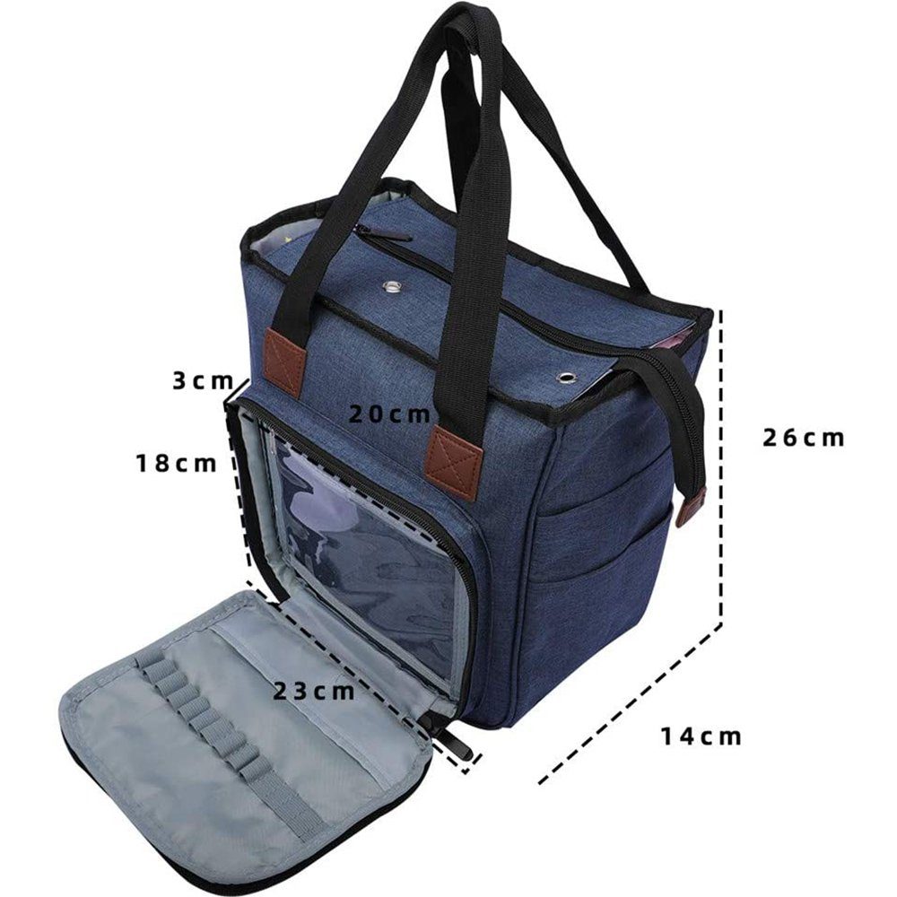 zggzerg Aufbewahrungsbox Tragbar Häkeltasche, Häkel Garn günstig online kaufen