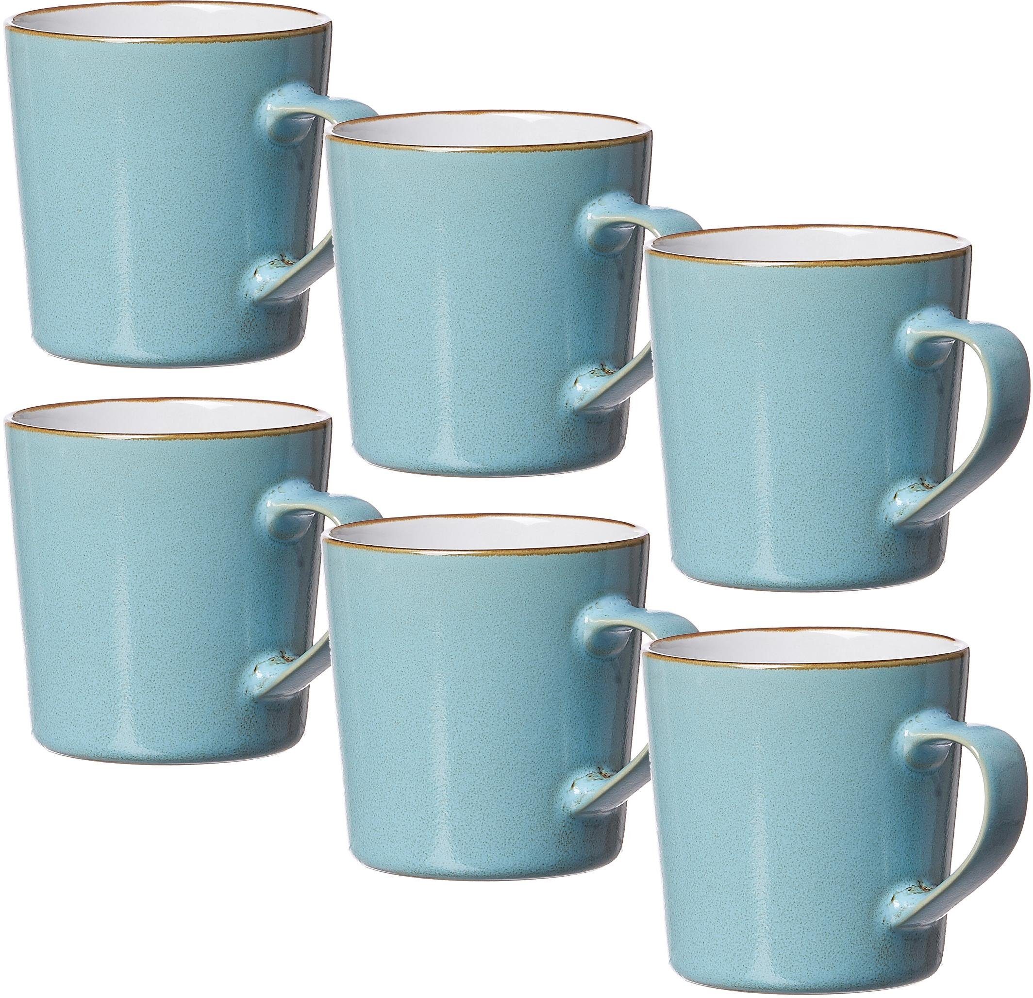 Ritzenhoff & Breker Becher Kaffeebecher-Set Visby 6tlg, Weiß, 6-tlg., Steinzeug, 6-teilig. € 32,99