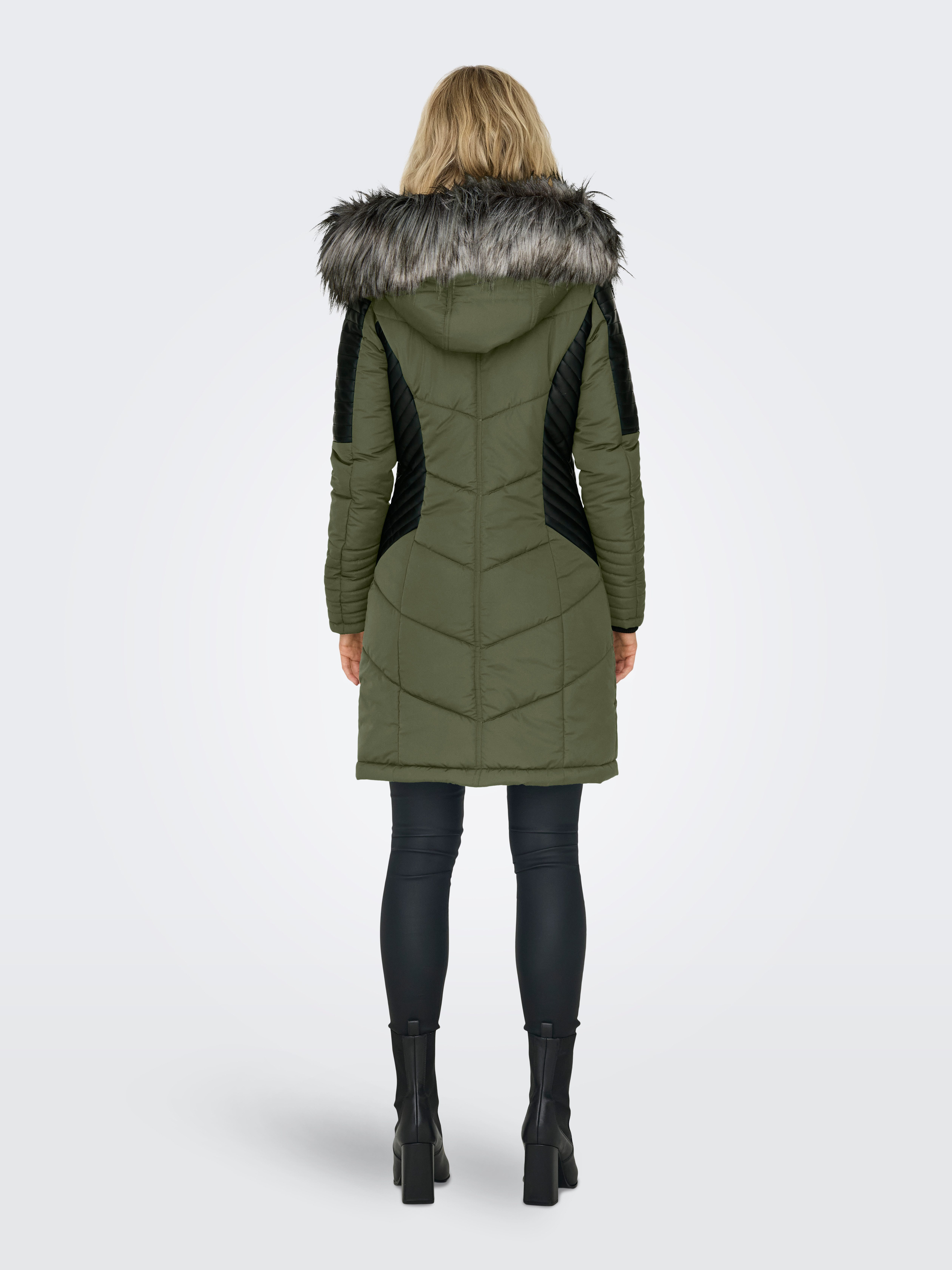 ONLY Steppmantel ONLNEWLINETTE FUR HOOD COAT OTW günstig online kaufen