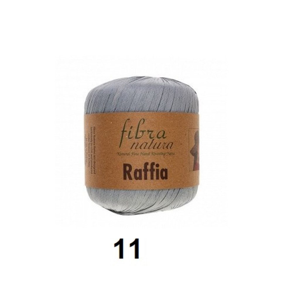 Himalaya Strickfein Himalaya Fibra Natura Raffia Strickgarn 116-11 Grau Häkelwolle, 90 m (Einzel-Pack, 1-St), Superbauschiges Chenille Garn