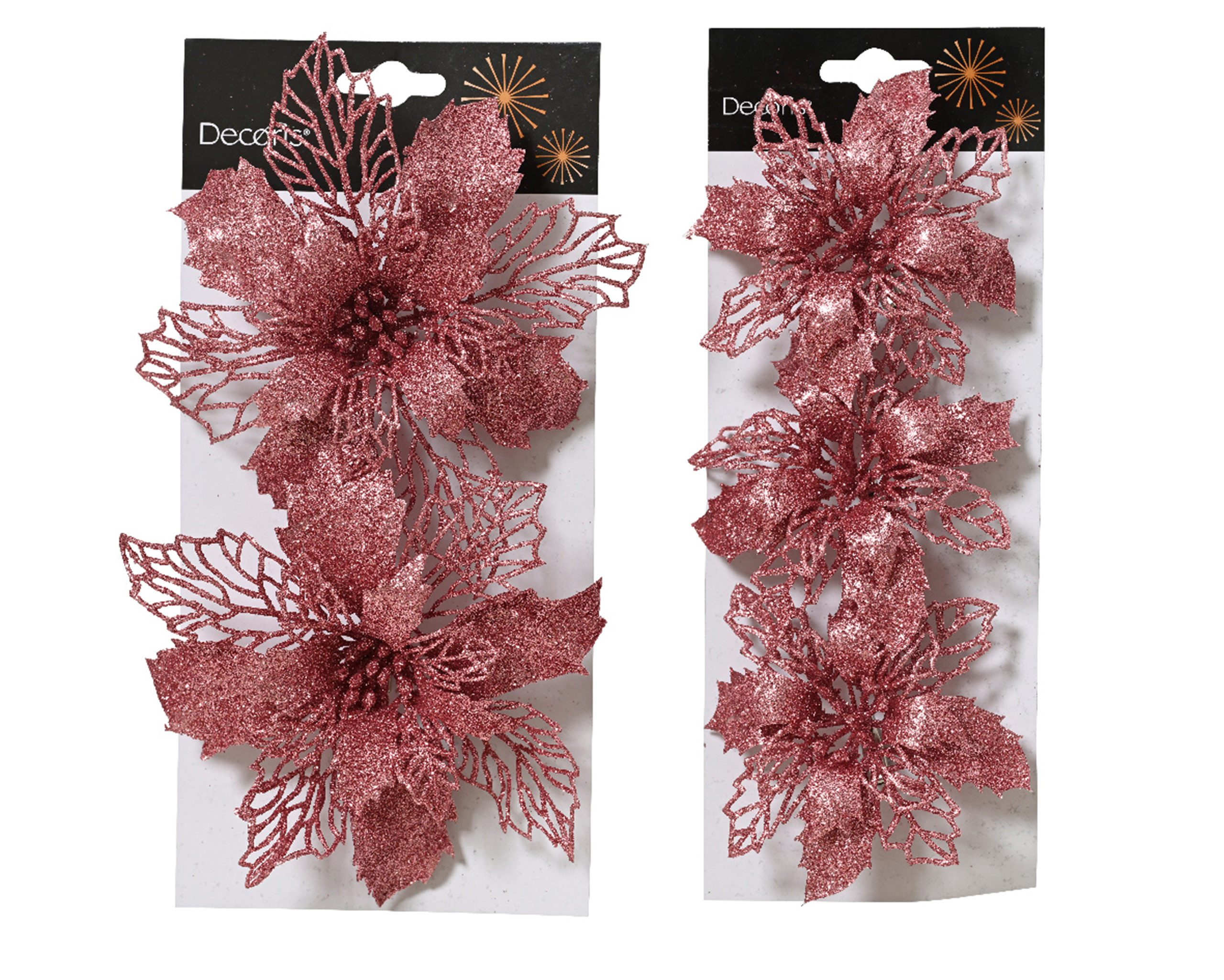 Kaemingk Christbaumschmuck, Weihnachtsstern Blüten künstlich 11 & 16cm mit günstig online kaufen