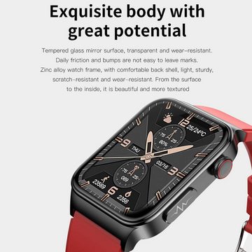 Welikera Smartwatch, 1,92-Zoll-HD-Voll-Touchscreen-Fitness-Tracker-Uhr Smartwatch