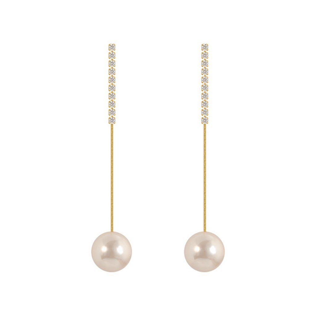 WaKuKa Paar Ohrhänger Elegante Perlenohrringe für Brautfrauen, Schmuckgeschenke für Frauen
