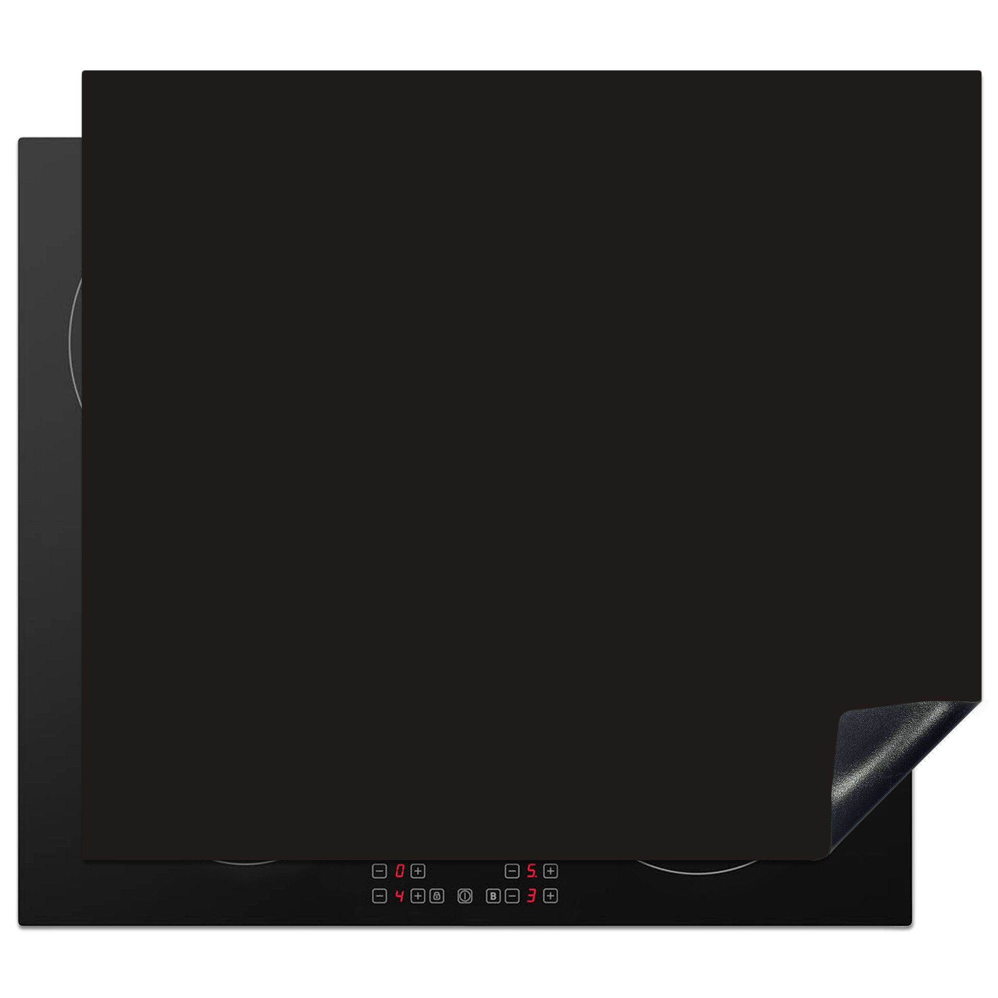 MuchoWow Herdblende-/Abdeckplatte Grau - Herbst - Jahreszeiten - Farben, Vinyl, (1 tlg), 60x52 cm, Mobile Arbeitsfläche nutzbar, Ceranfeldabdeckung