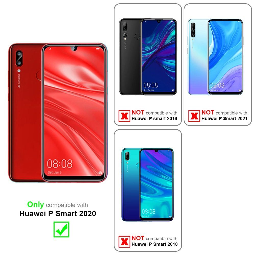 Cadorabo Handyhülle für Huawei P SMART 2020 Hülle Huawei P SMART 2020, Flexible Hülle TPU Silikon Schutzhülle Back Cover Case