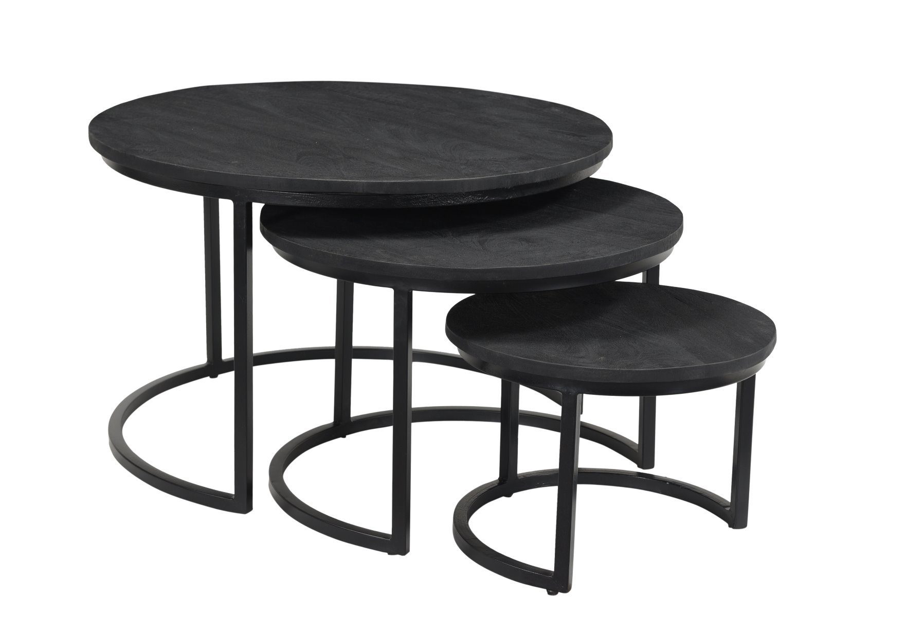 I Catchers Couchtisch Couchtisch Set Of 3 Tables Black