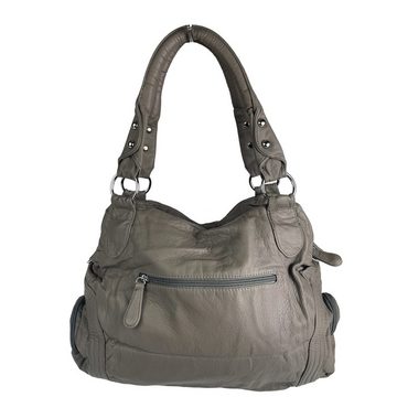 Taschen4life Schultertasche klassische Damen Handtasche AK1168, Tasche mit vielen Fächern, Alltagstasche