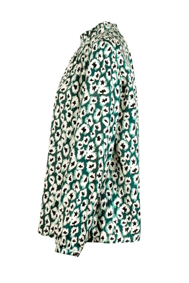 Lieblingsstück Trachtenbluse Bluse - EDILIANA - flaschengrün/salbei/creme