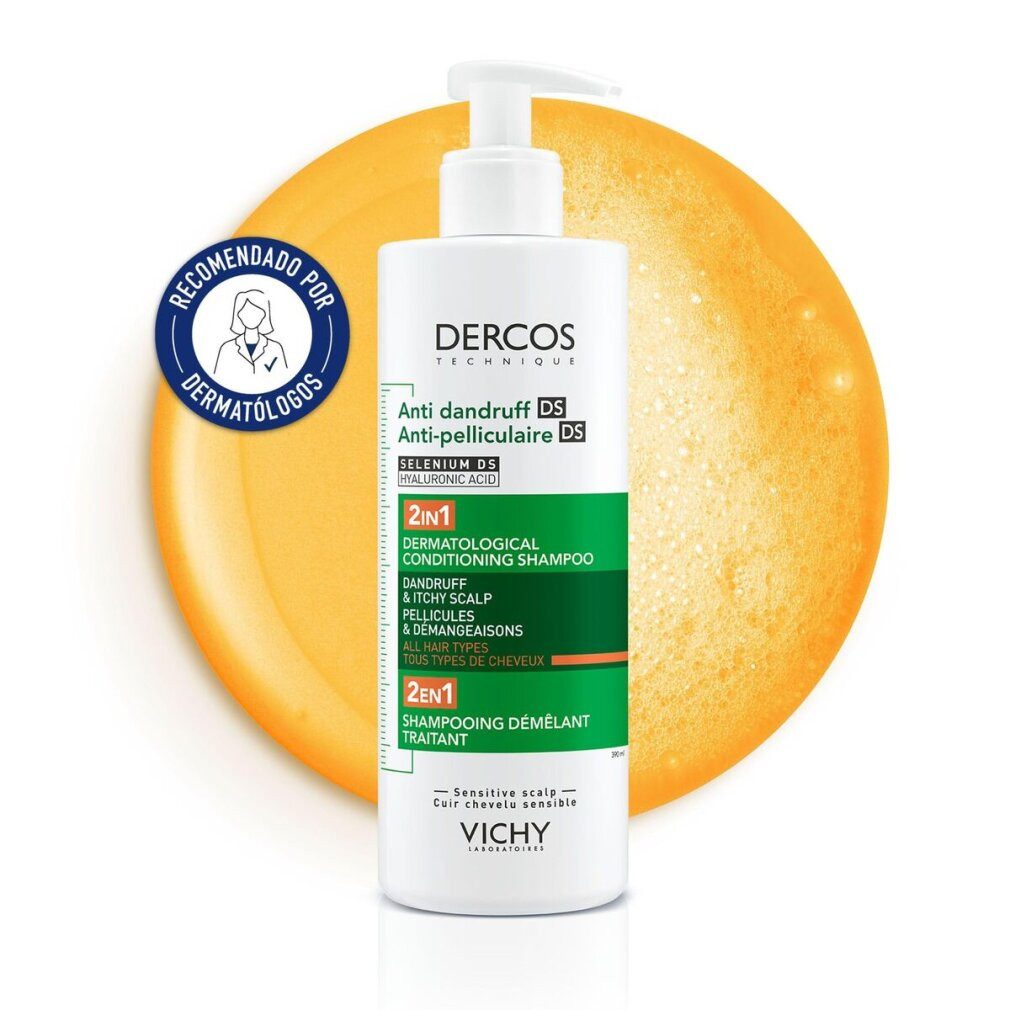 Vichy Haarshampoo Dercos Anti-Schuppen Shampoo 2in1 Anti-Schuppen Shampoo 390ml