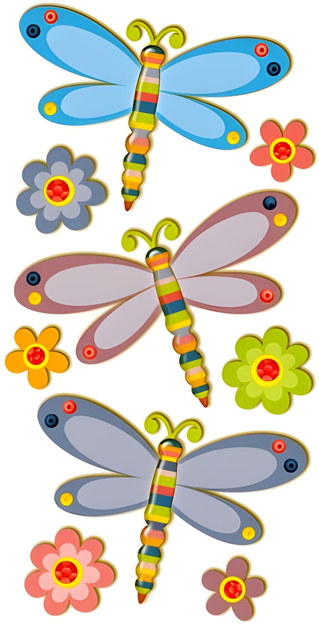 Heyda Sticker HEYDA 203780606 Stick-On's-MixLibellen 75 x165 cm