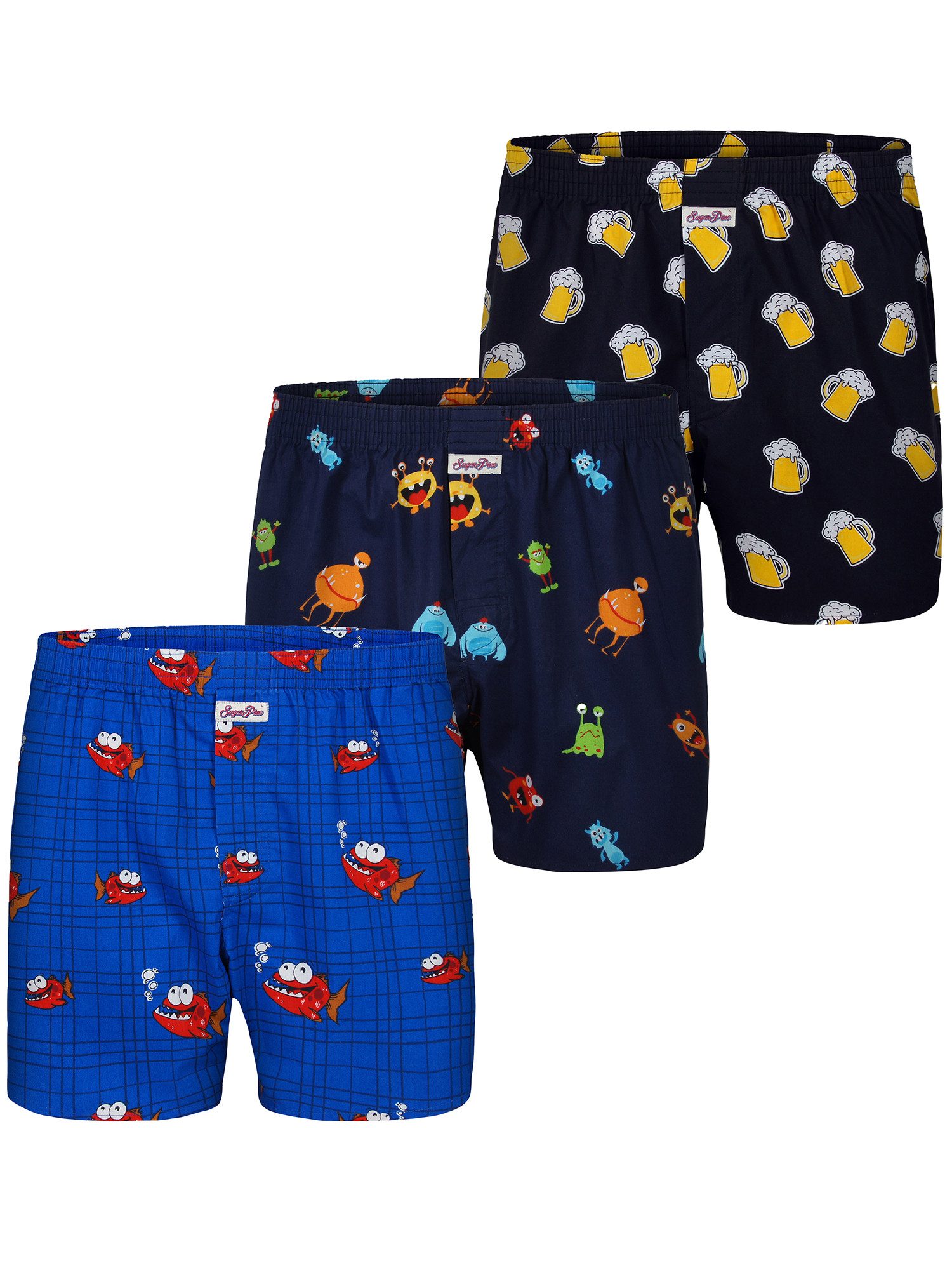 Sugar Pine Boxer Motiv Print Mix (3-St) Sugar Pine Boxershorts