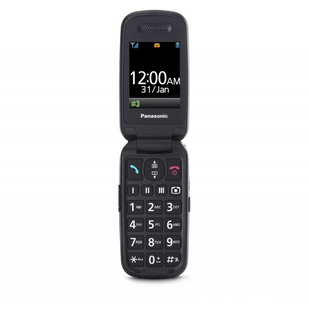 Panasonic Panasonic KX-TU446 Seniorenhandy grau für ältere Menschen. Seniorenhandy (32 GB Speicherplatz, Stoßfest)