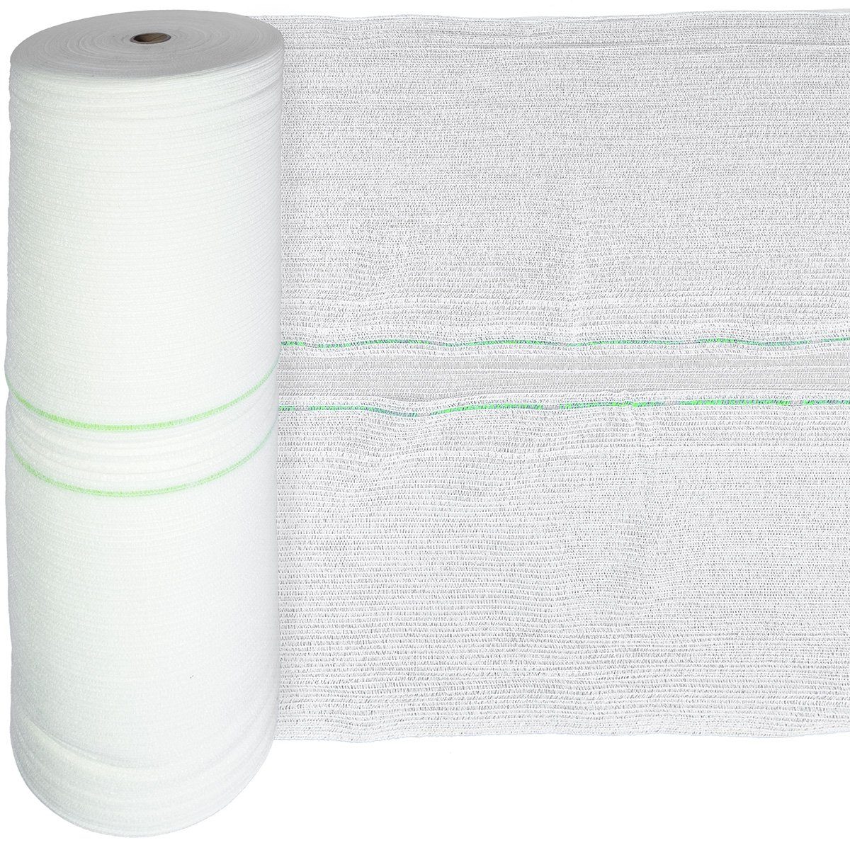 HaGa Schutznetz Schattiernetz 60% 3m Br (Meterware) weiß, BxL: 3x1 m, (Gewebegewicht ca. 60 g/m², 60 % Schattierwirkung, Hohe), Sichtschutznetz, Abdecknetz, Multifunktionelles UV-stabilisiertes