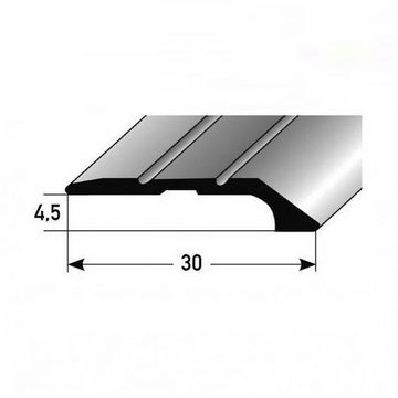 PROVISTON Abschlussprofil Aluminium, 30 x 4.5 x 2700 mm, Bronze Hell, Einfassprofil