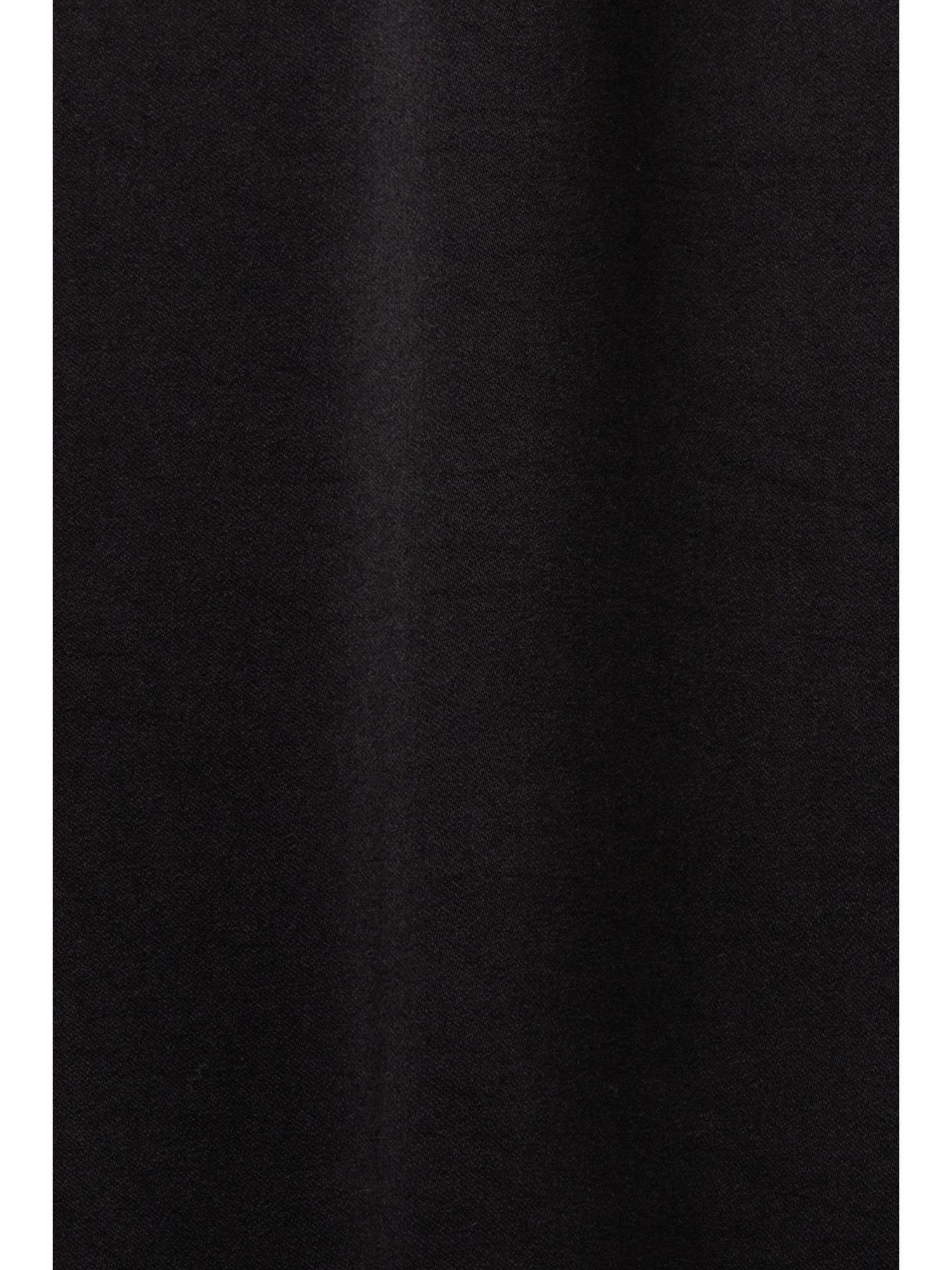 (1-tlg) Esprit aus BLACK Materialmix T-Shirt einem T-Shirt