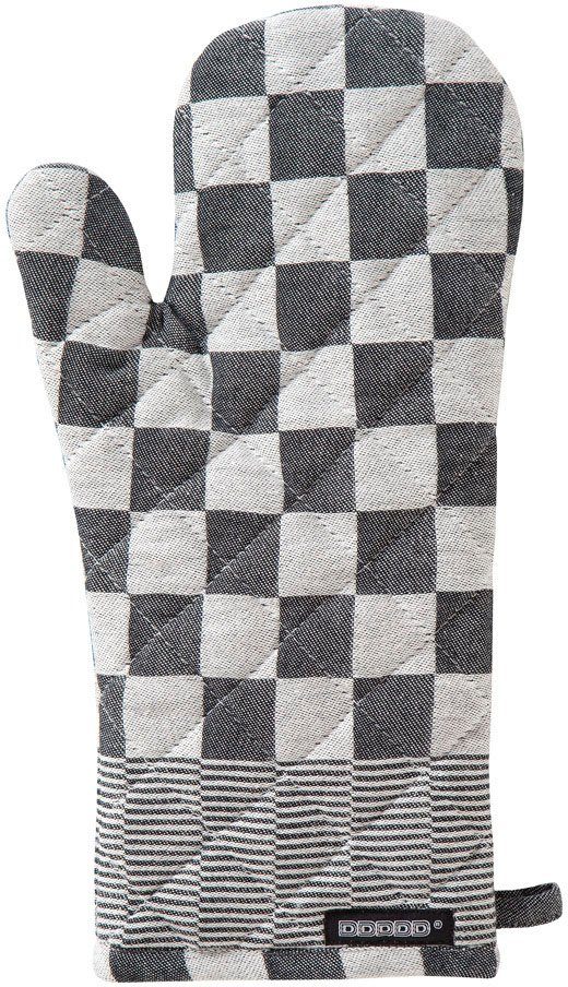 DDDDD Topfhandschuhe Barbeque, 18x36 cm, Baumwolle, (Set, 2-tlg) schwarz