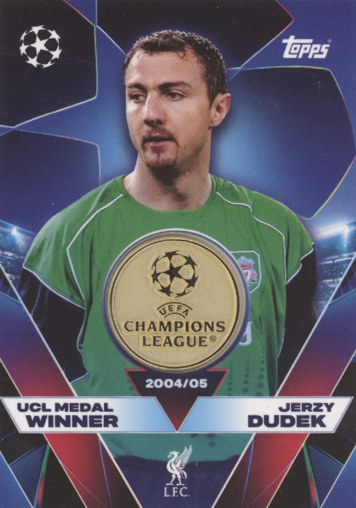 Topps Sammelkarte UCLW-JD - Jerzy Dudek - UCL Medal Winner Relic - 2025/2026