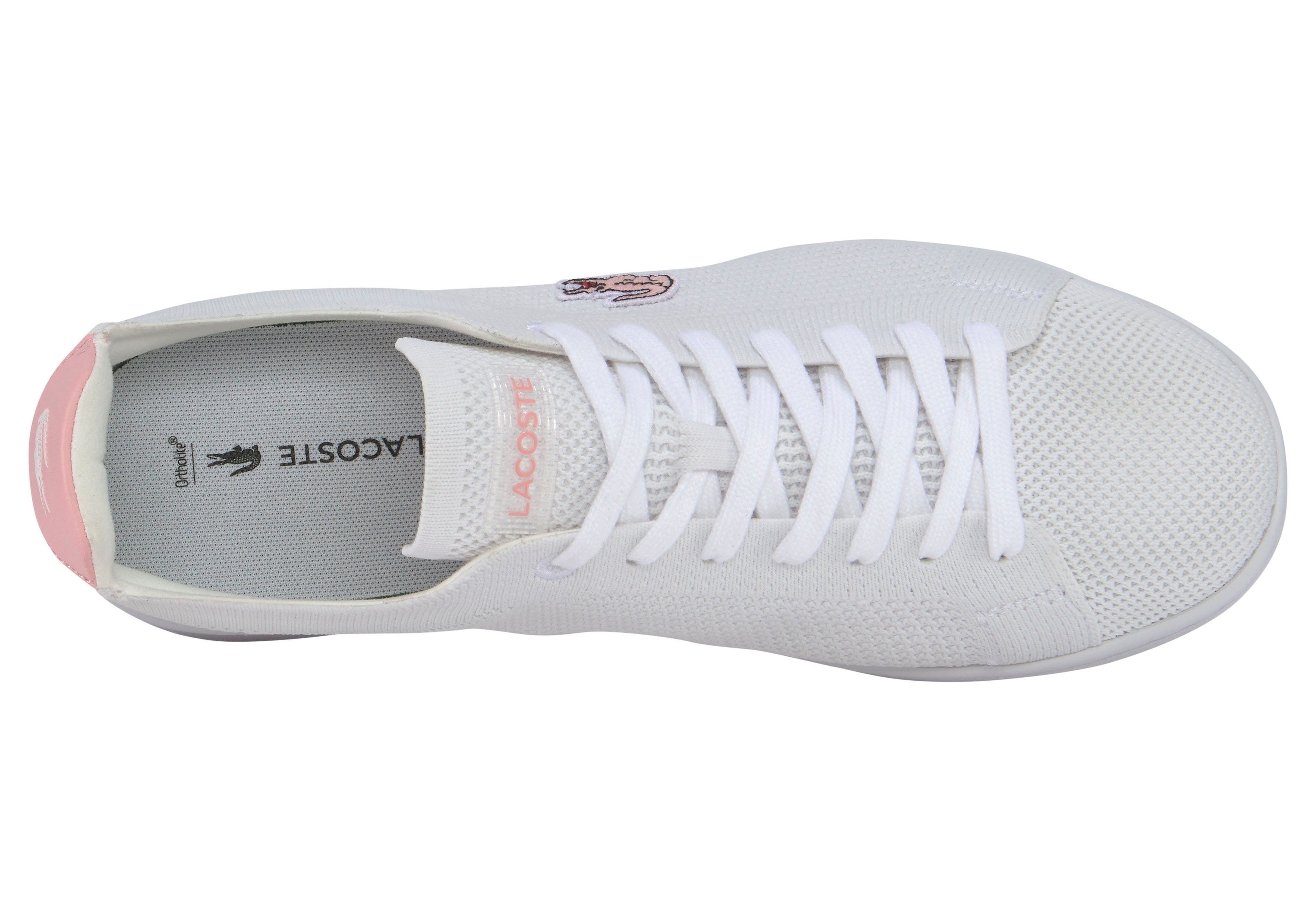 Lacoste CARNABY Sneaker 1 PIQUEE 123 SFA weiß-rosa