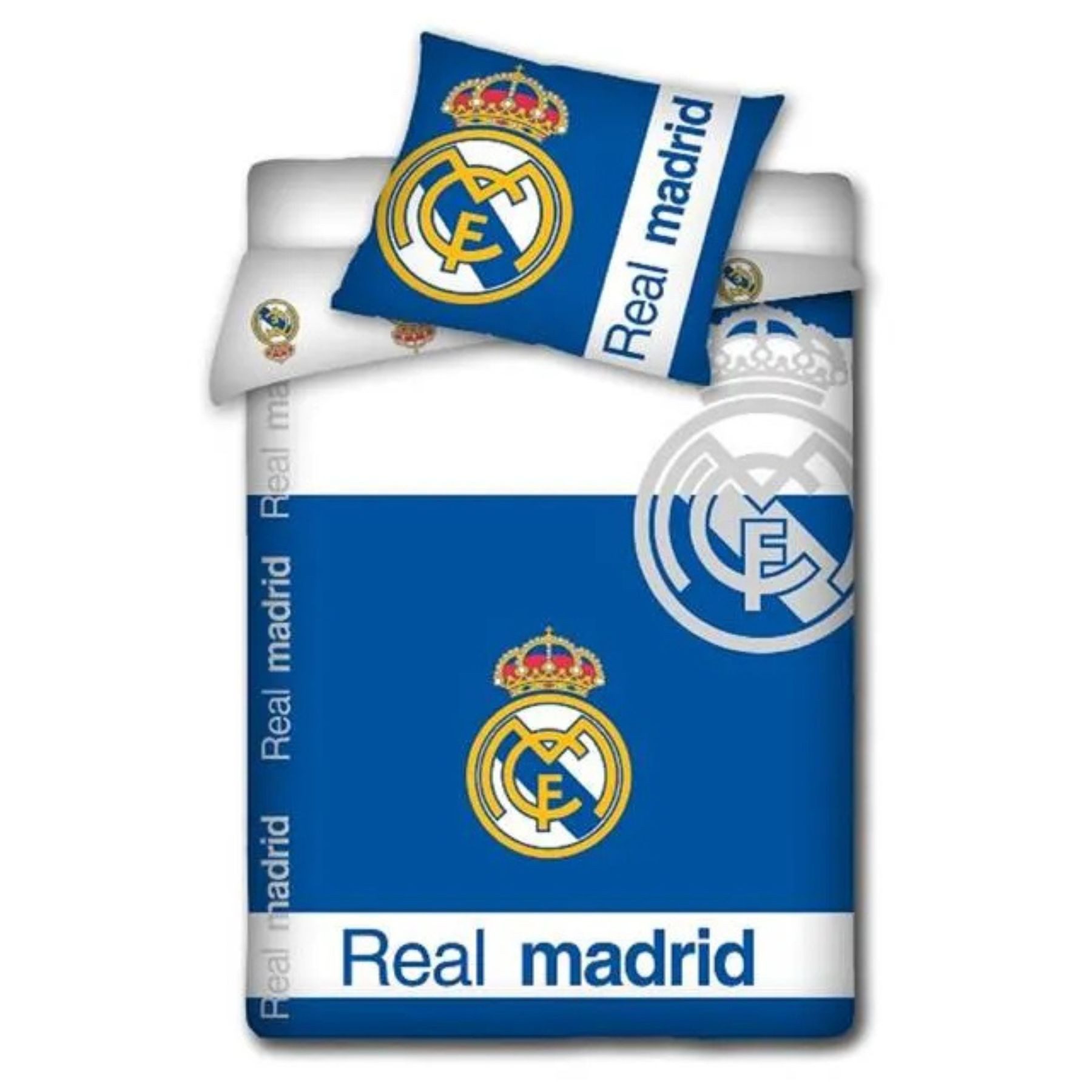 Real Madrid Bettwäsche Bettbezug Kissenbezug Baumwolle 140 × 200 cm, Baumwolle