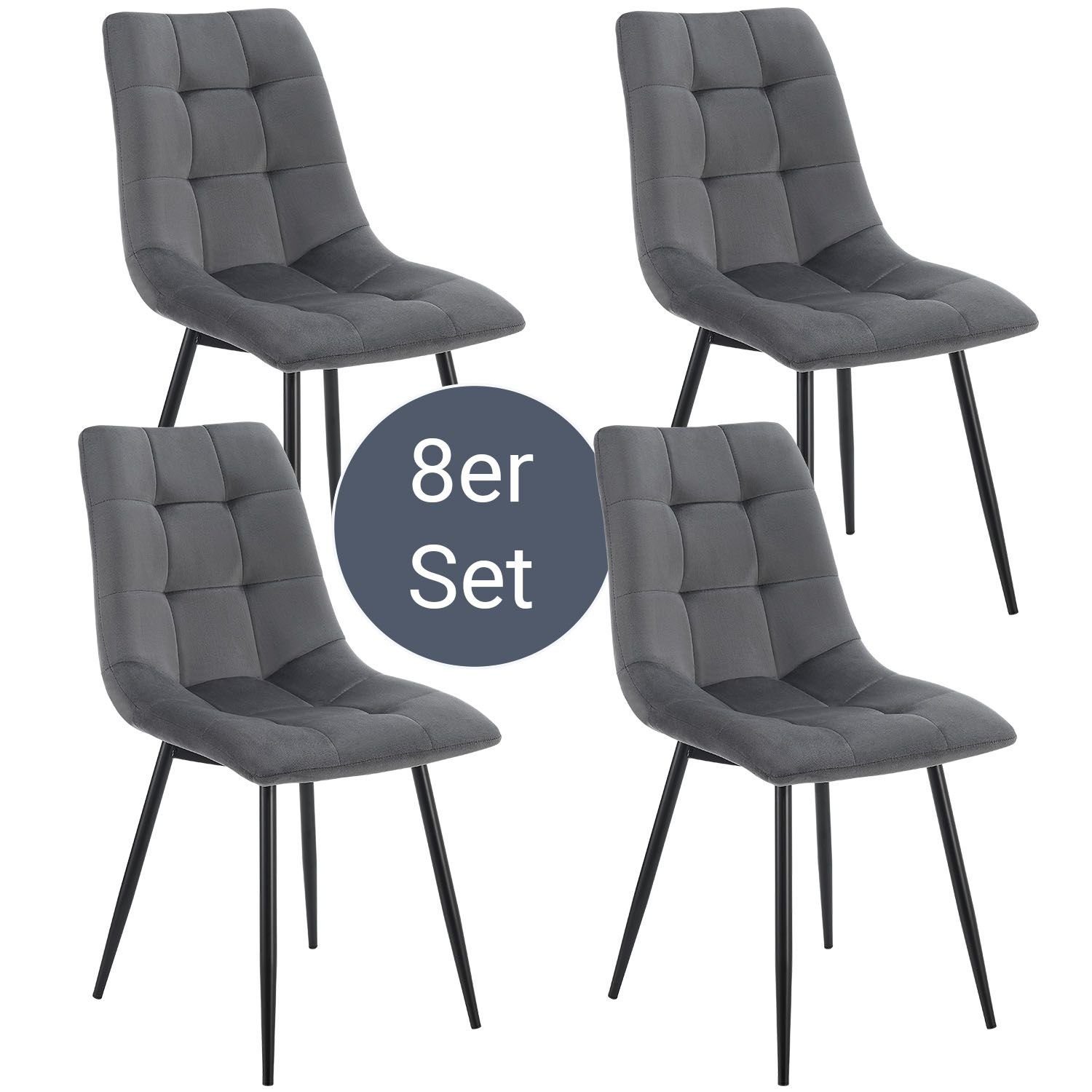 Juskys Esszimmerstuhl Blanca (8 St), bequeme günstig online kaufen