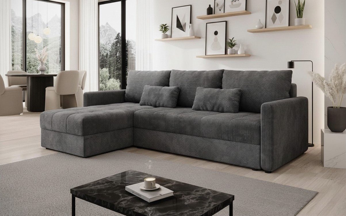 DB-Möbel Schlafsofa Neues Designermodell Sofa "STYLUS" in Cord