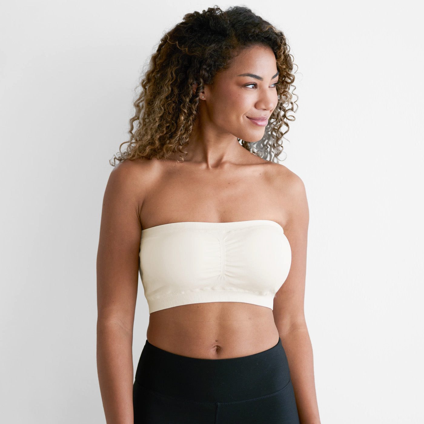 Creamy Fabrics Soft-BH Bandeau-BH-Weiß-3XL (1-tlg) günstig online kaufen
