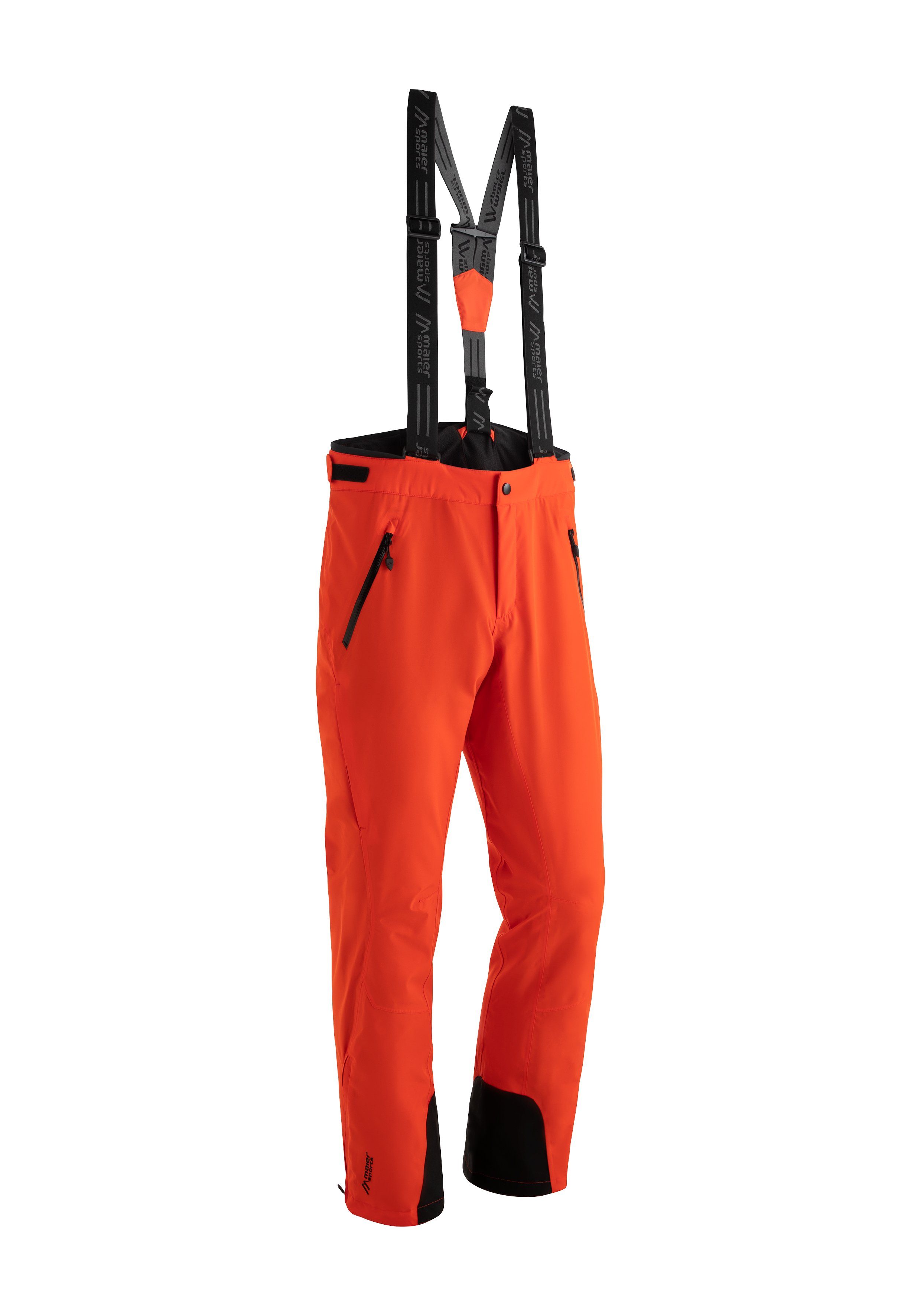 Maier Sports Skihose Copper slim Sportlich geschnitten und wasserdicht neonrot