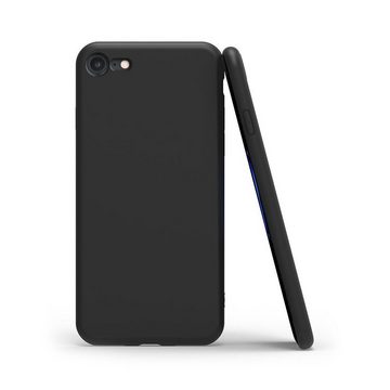 CoolGadget Handyhülle Black Series Handy Hülle für Apple iPhone SE 2020, iPhone 8 4,7 Zoll, Edle Silikon Schlicht Schutzhülle für iPhone 7 / 8 / SE 2 Hülle
