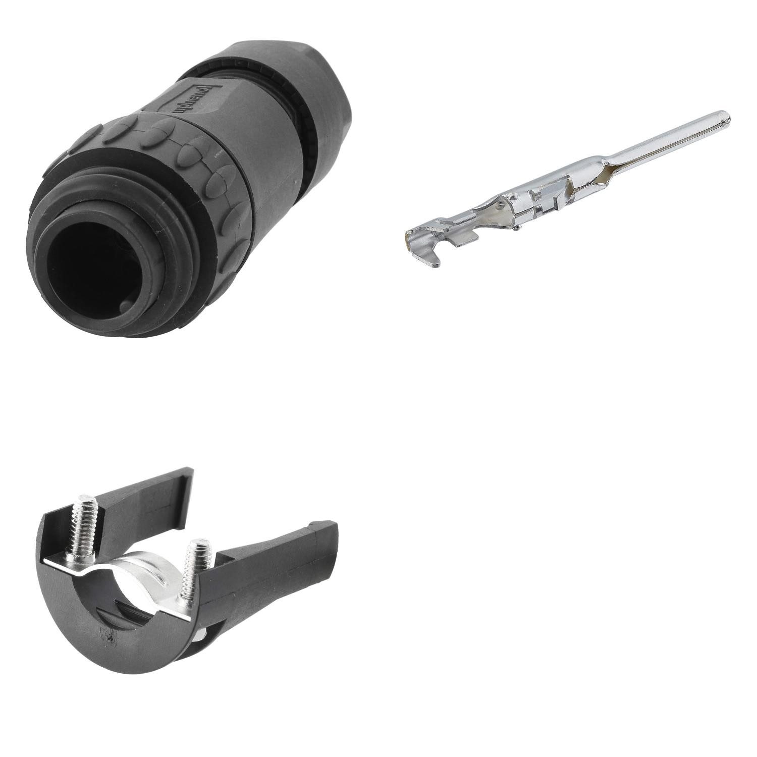 Amphenol Rundstecker Titel:SET-RD24-KSG Kabelstecker, inkl. Zugentlastung und Kontakte ger