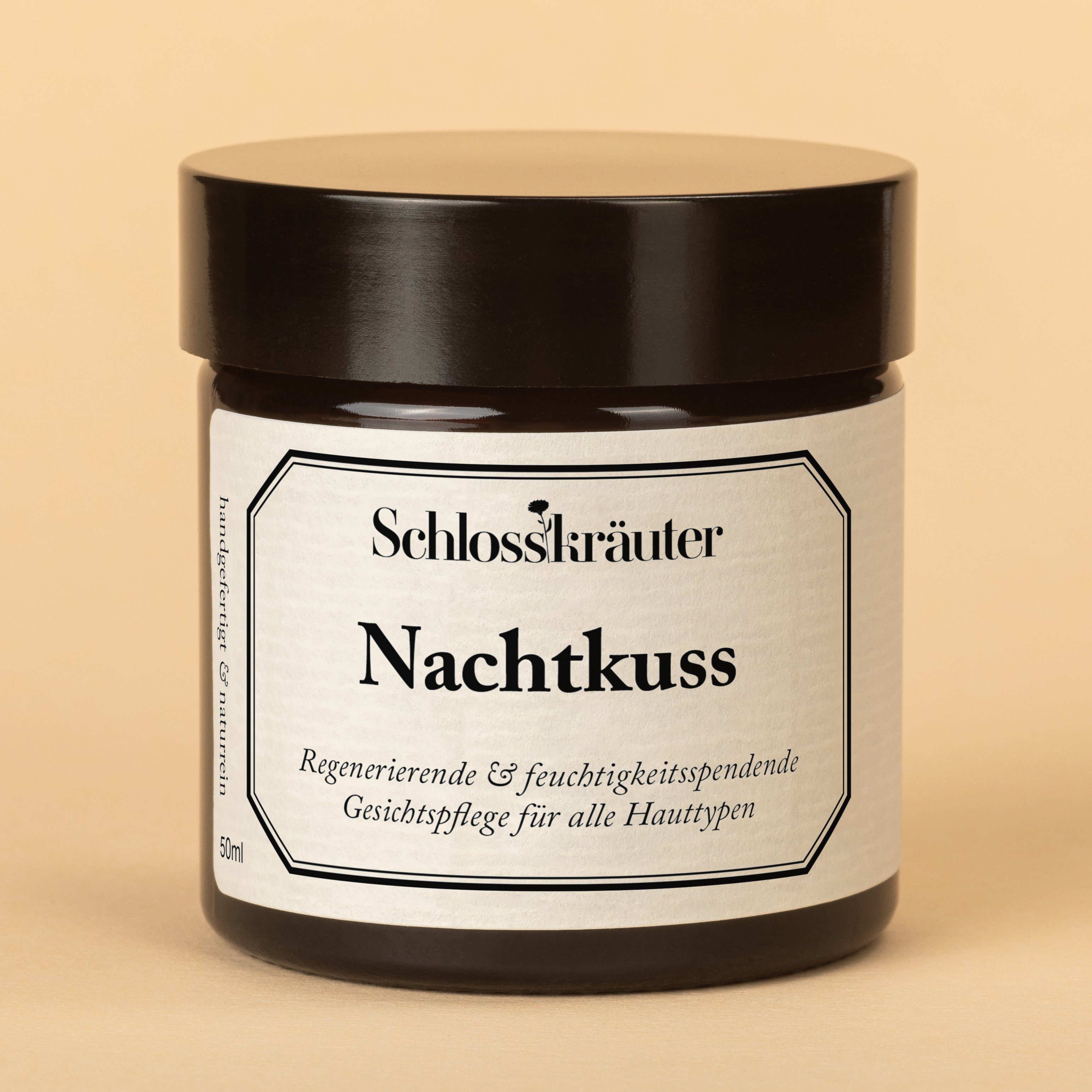 Schlosskräuter Nachtcreme Nachtkuss Gesichtscreme, Reichhaltige für Nachtcreme alle Hauttypen