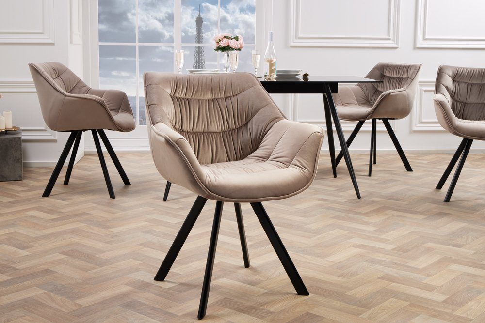 riess-ambiente Polsterstuhl THE DUTCH COMFORT greige günstig online kaufen