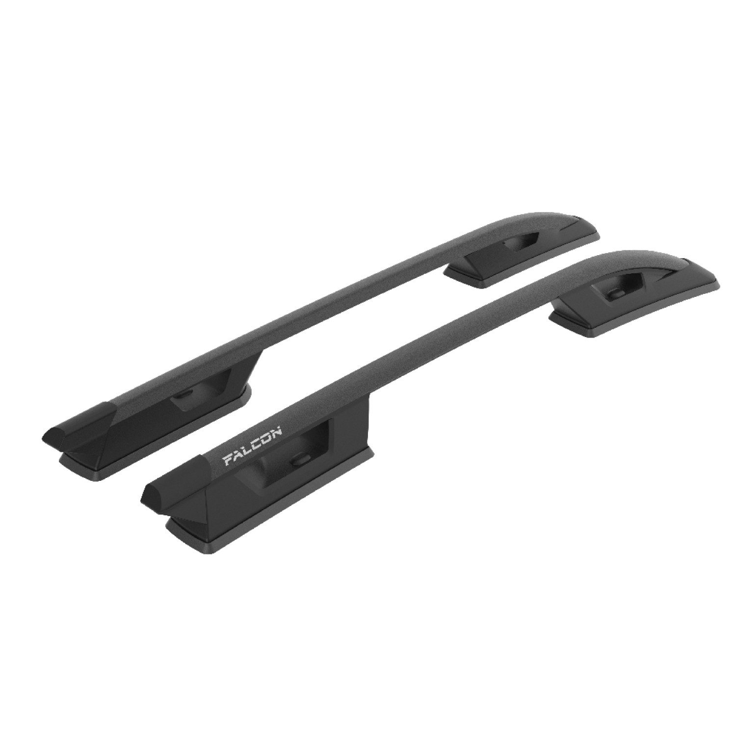 TURTLE Dachbox-Halterung TURTLE kompatibel mit Volkswagen Amarok 2010-2022 Falcon Dachreling